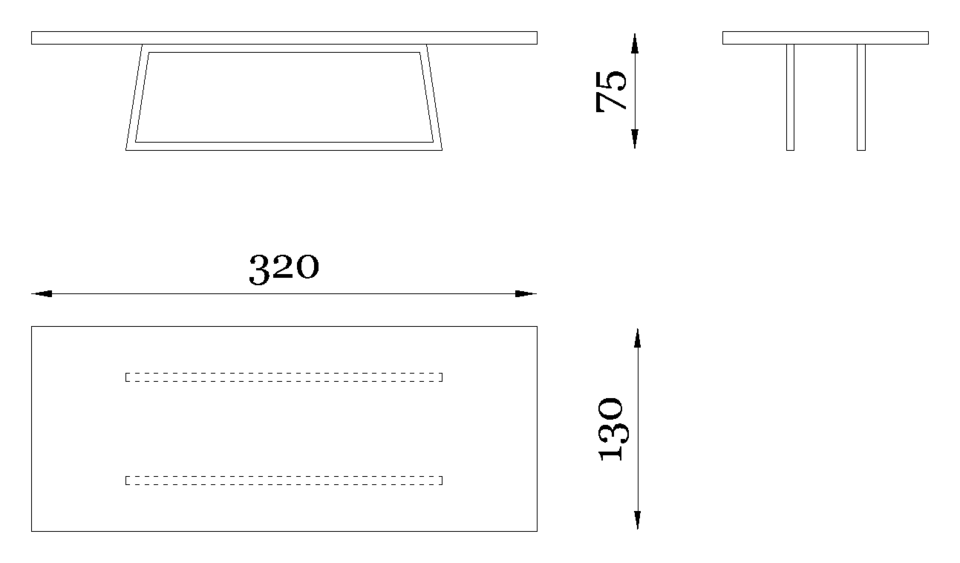 Rugiano Decoro Coffee table — Dimensions 2