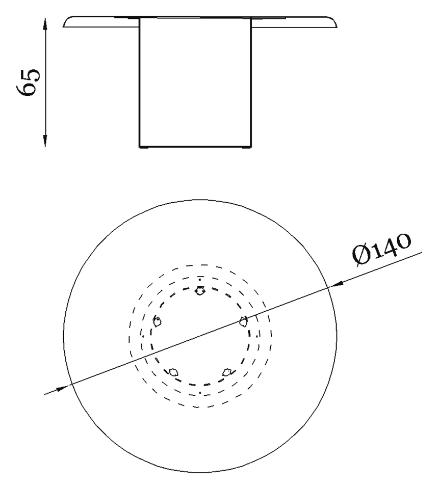 Rugiano Elba Coffee table — Dimensions 1