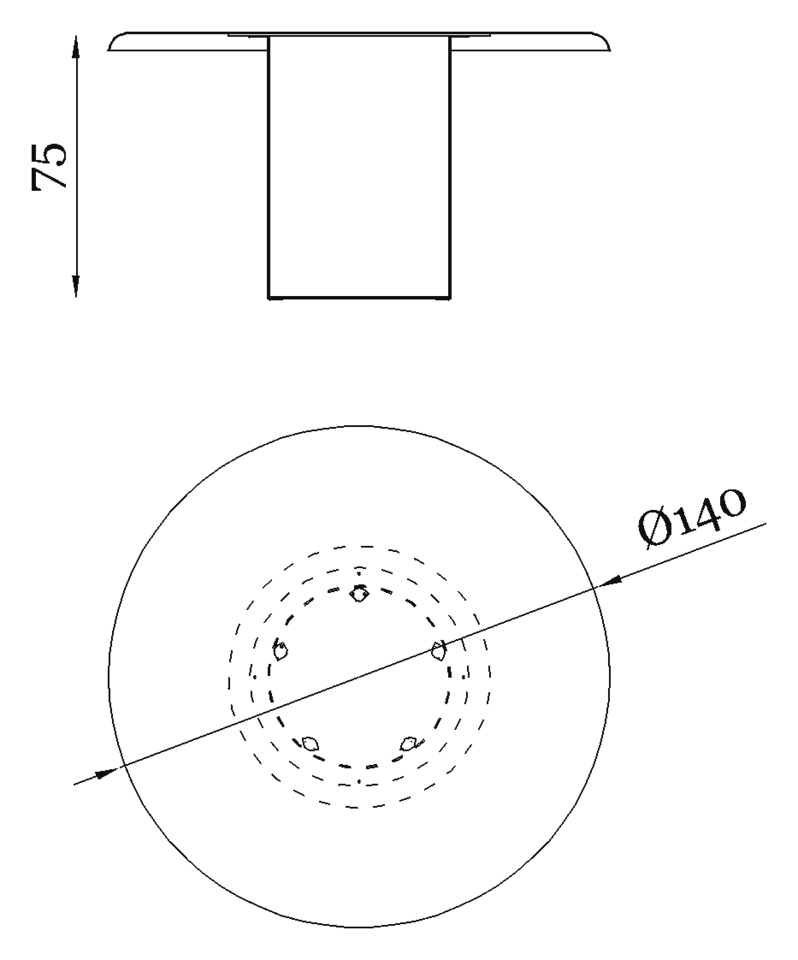 Rugiano Elba Coffee table — Dimensions 2