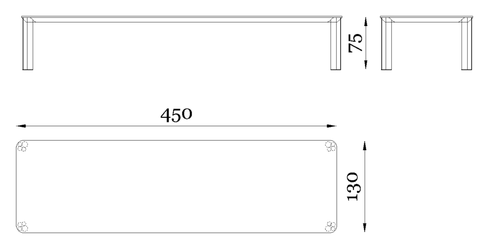 Rugiano Forest Coffee table — Dimensions 5