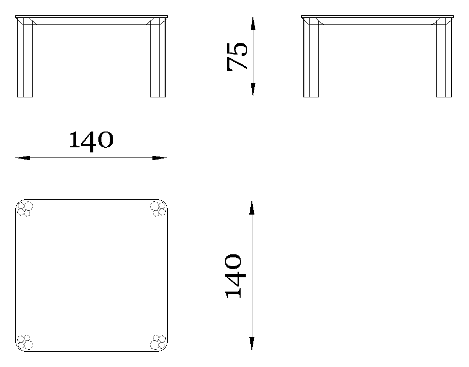 Rugiano Forest Console — Dimensions 1