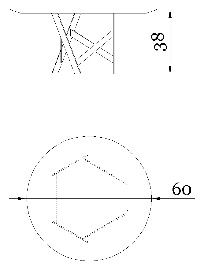 Rugiano Gatsby Coffee table — Dimensions 2