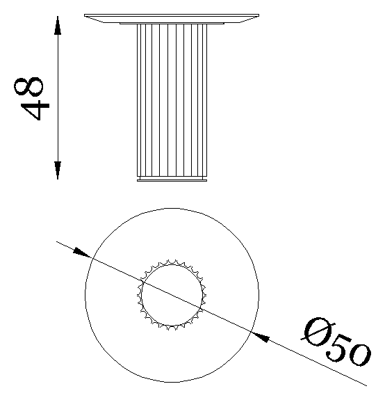 Rugiano Liberty Coffee table — Dimensions 1