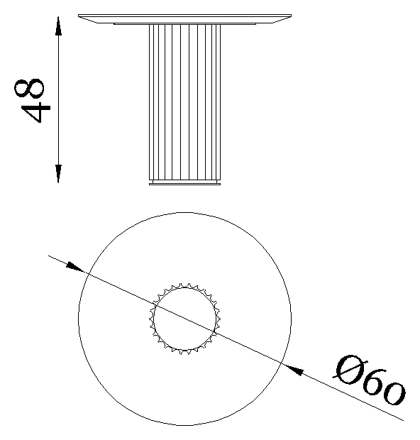 Rugiano Liberty Coffee table — Dimensions 2