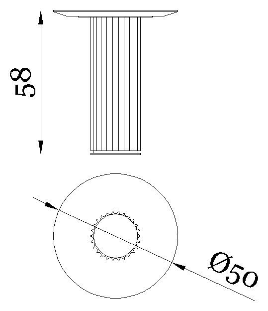 Rugiano Liberty Coffee table — Dimensions 3