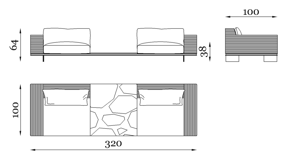 Memphis Table — Dimensions 1