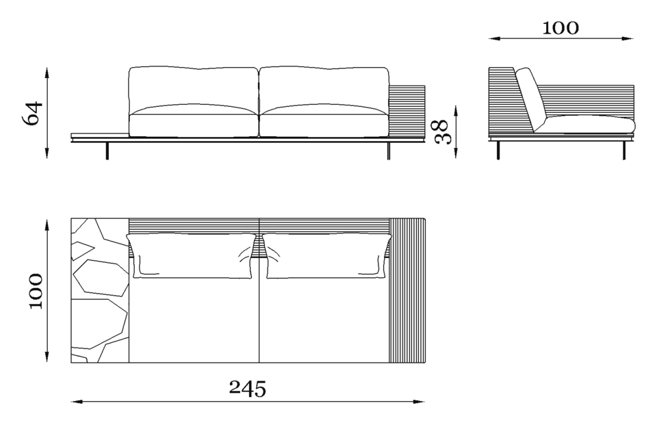 Memphis Table — Dimensions 3