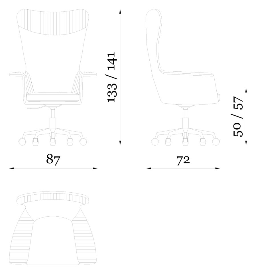 President Chair — Dimensions 1