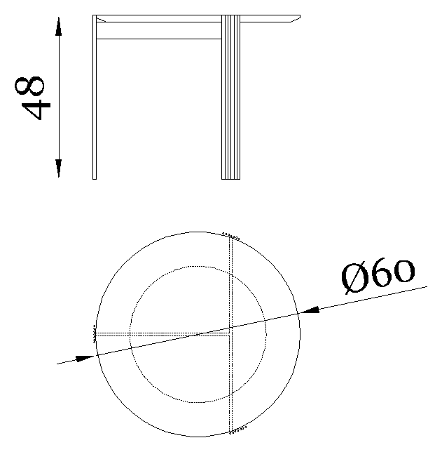 Rugiano Sixty Coffee table — Dimensions 4