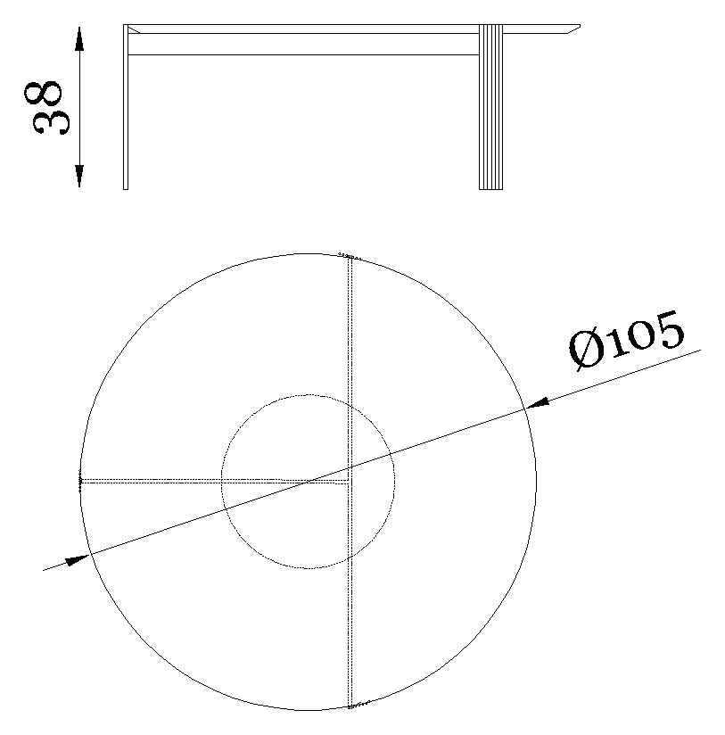 Rugiano Sixty Coffee table — Dimensions 10