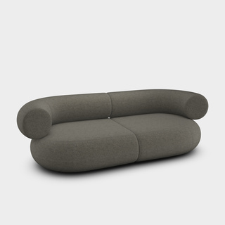 Grey Kvadrat Melange Nap Wool / 2.5-Seater Modular Sofa / Kvadrat Melange Nap - Grey (111)