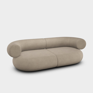 Clay Linara Linen / 2.5-Seater Modular Sofa / Linara - Clay (93)