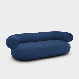 Indigo Linara Linen / 2.5-Seater Modular Sofa / Linara - Indigo (30)