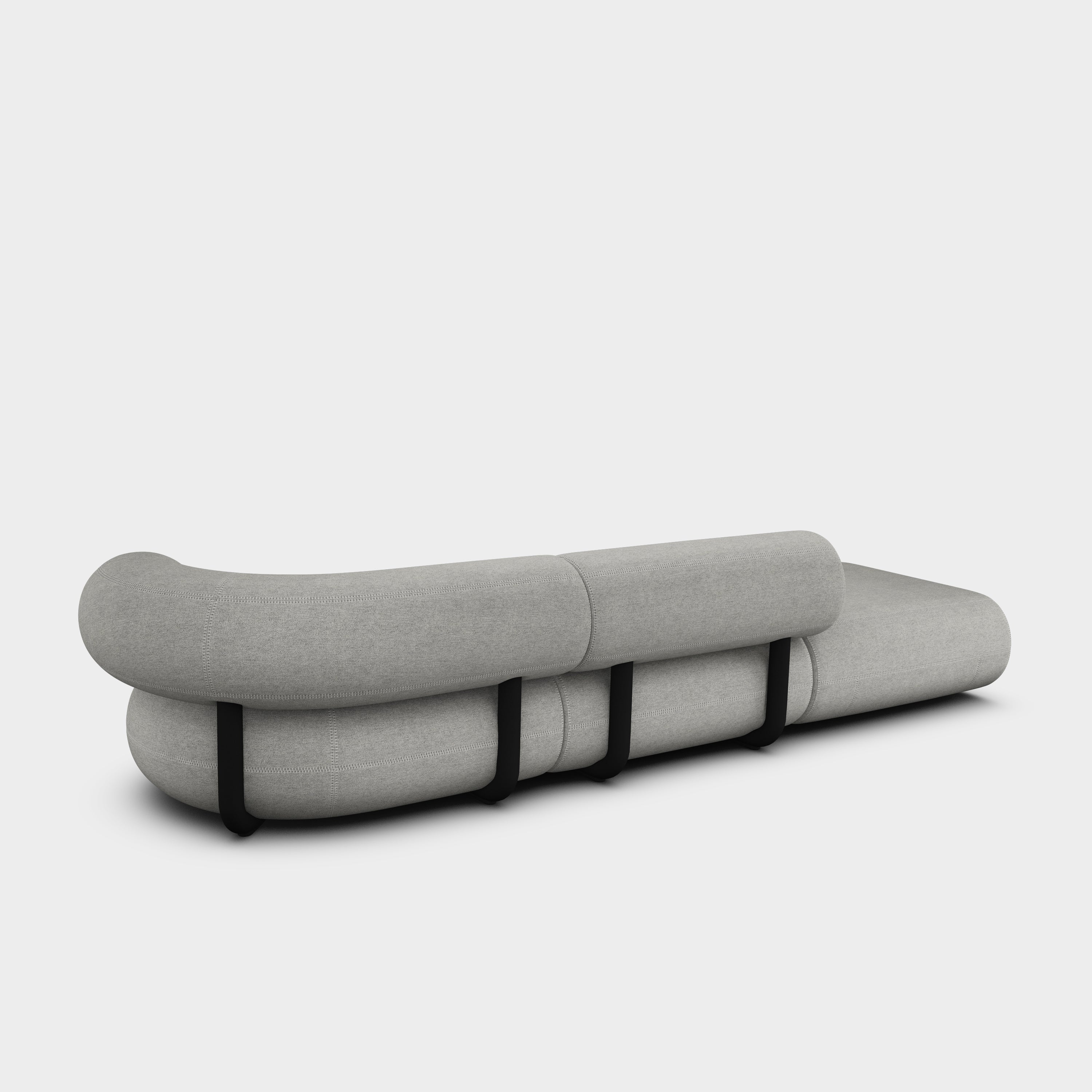 Fat 3-Seater Left Open Modular Sofa