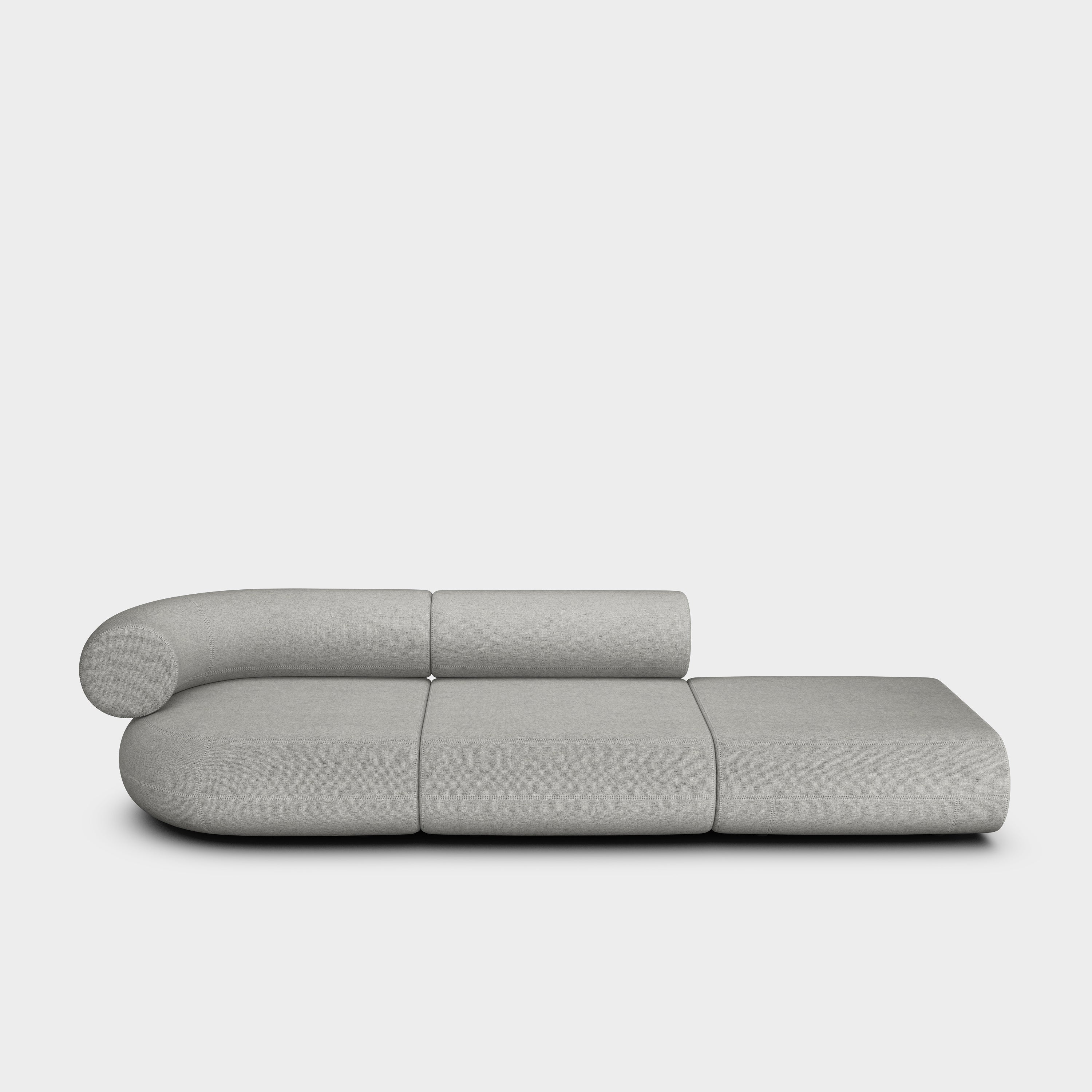 Fat 3-Seater Left Open Modular Sofa