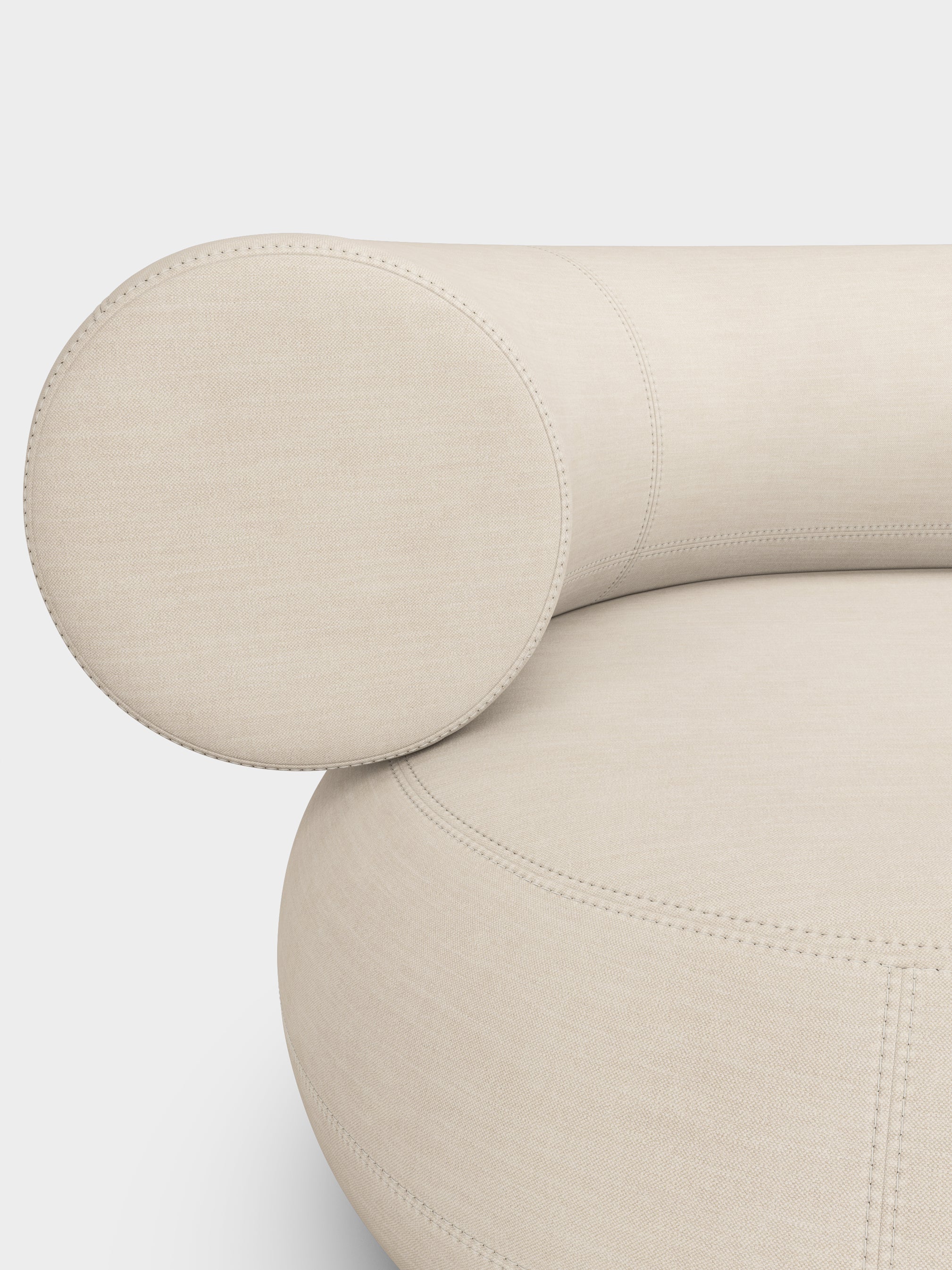 Fat 3-Seater Left Open Modular Sofa