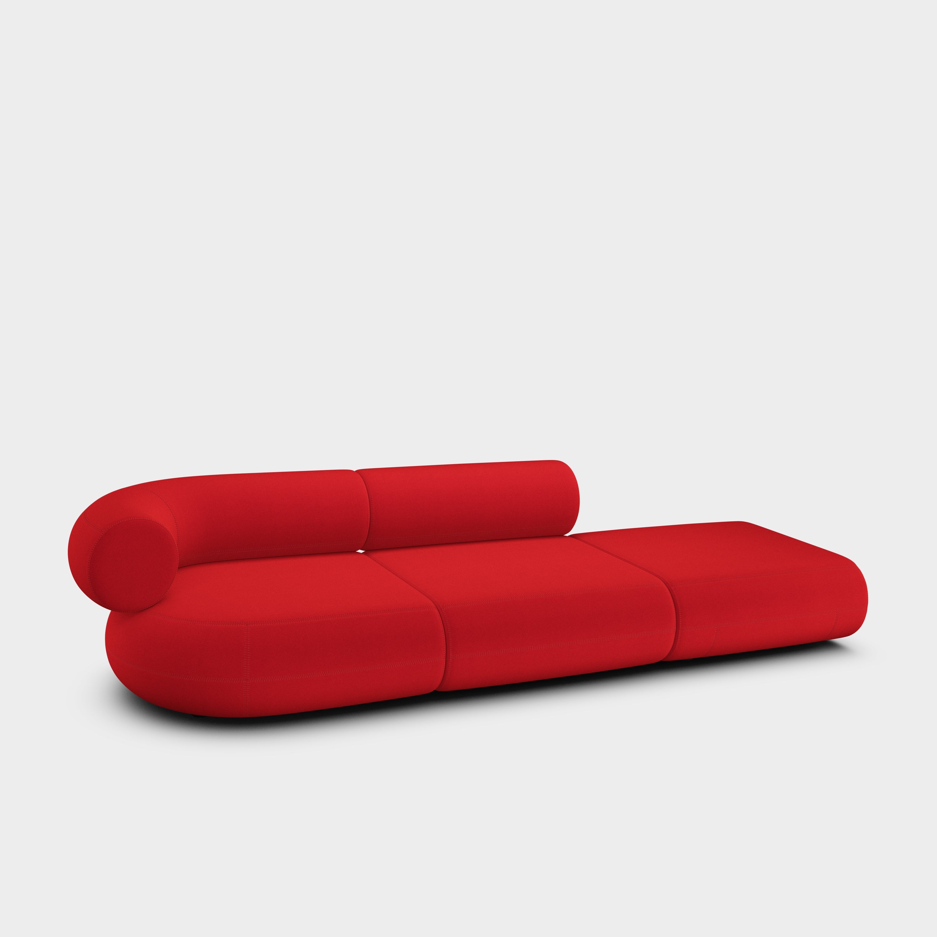 Fat 3-Seater Left Open Modular Sofa