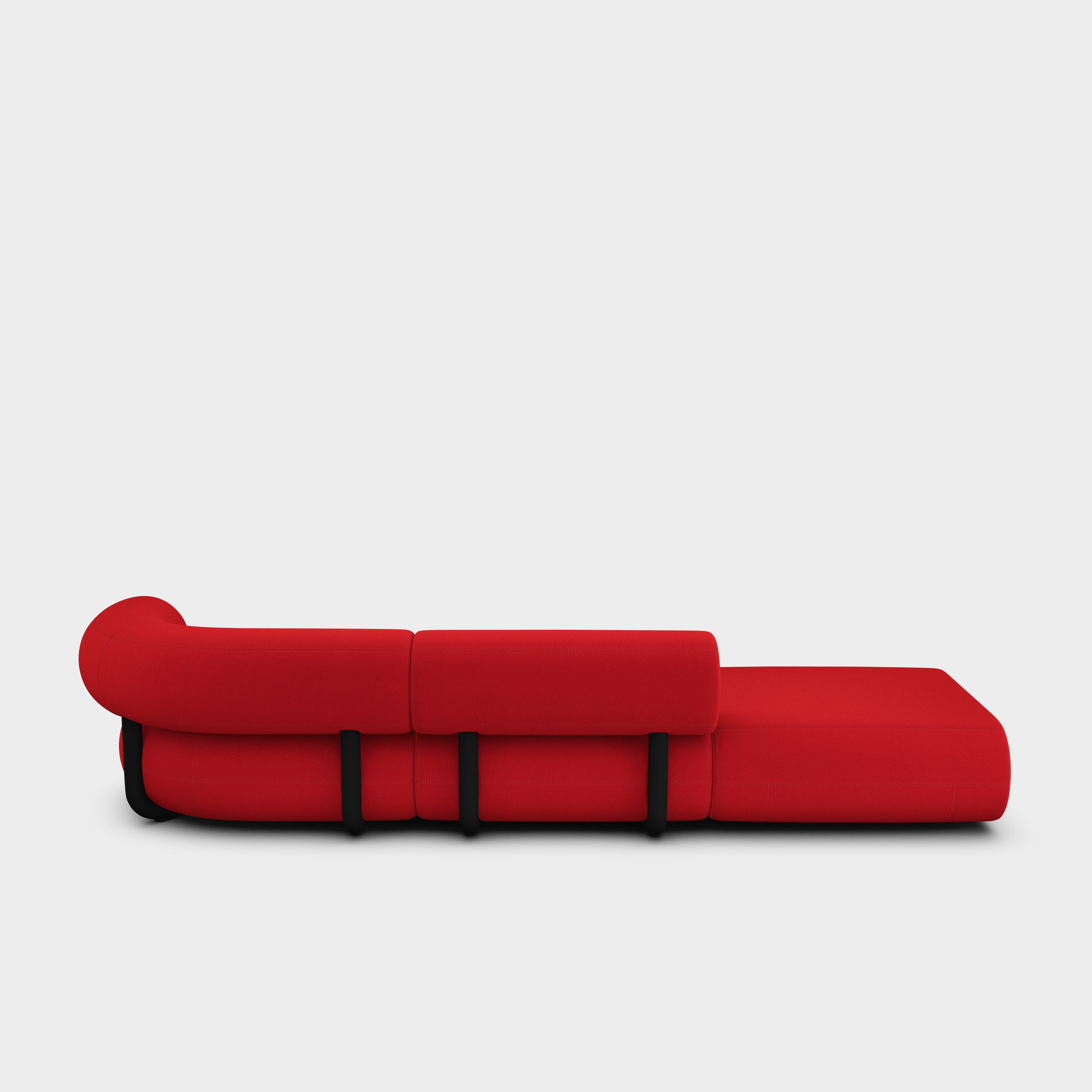 Fat 3-Seater Left Open Modular Sofa