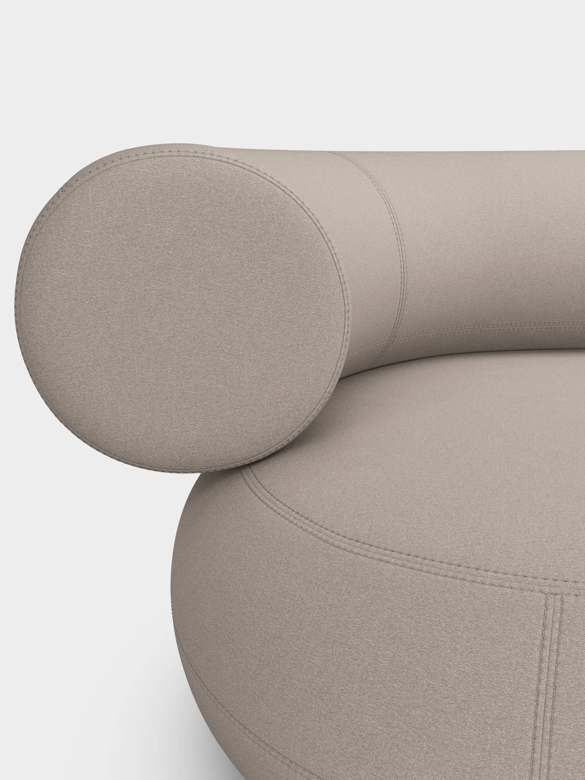 Fat 3-Seater Left Open Modular Sofa