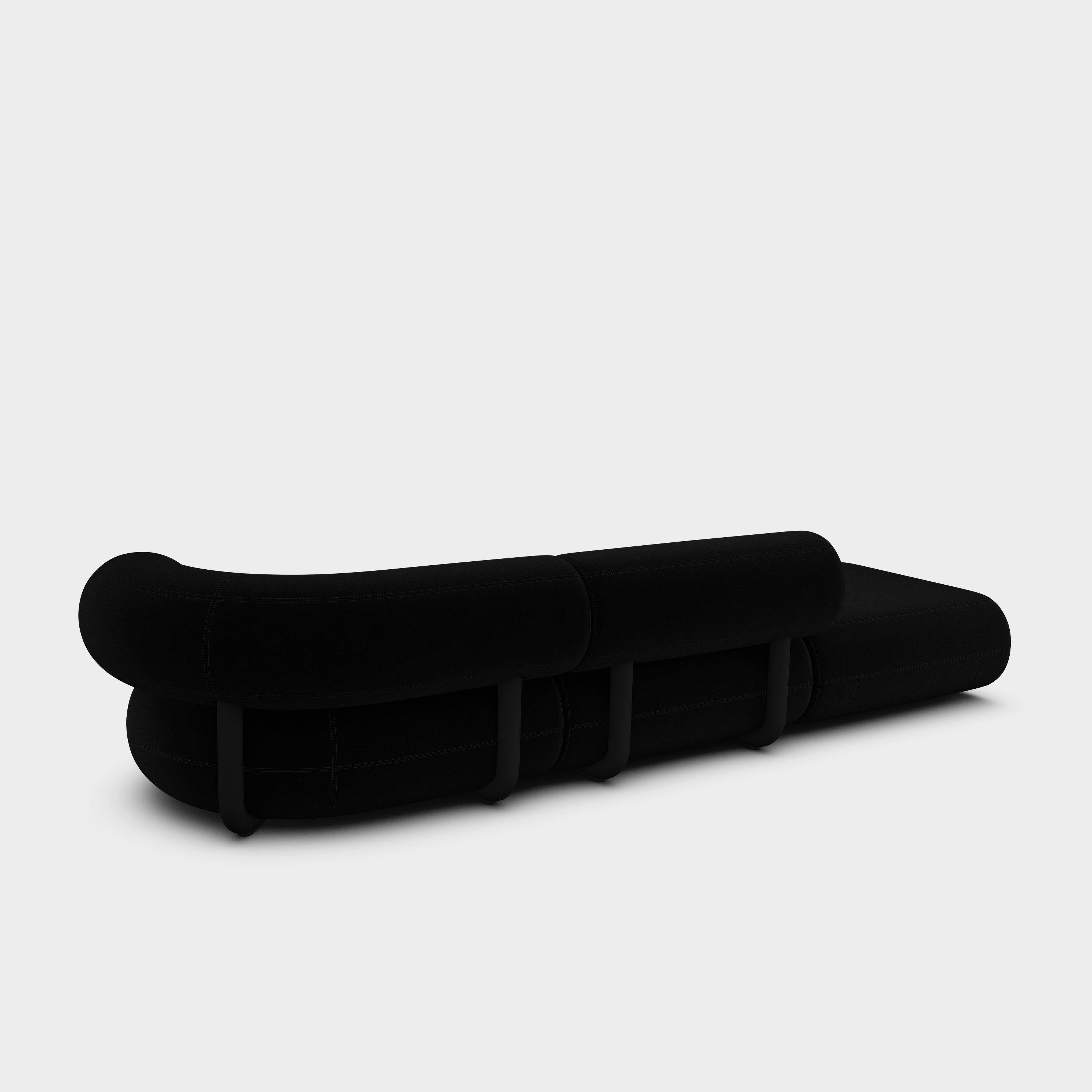 Fat 3-Seater Left Open Modular Sofa