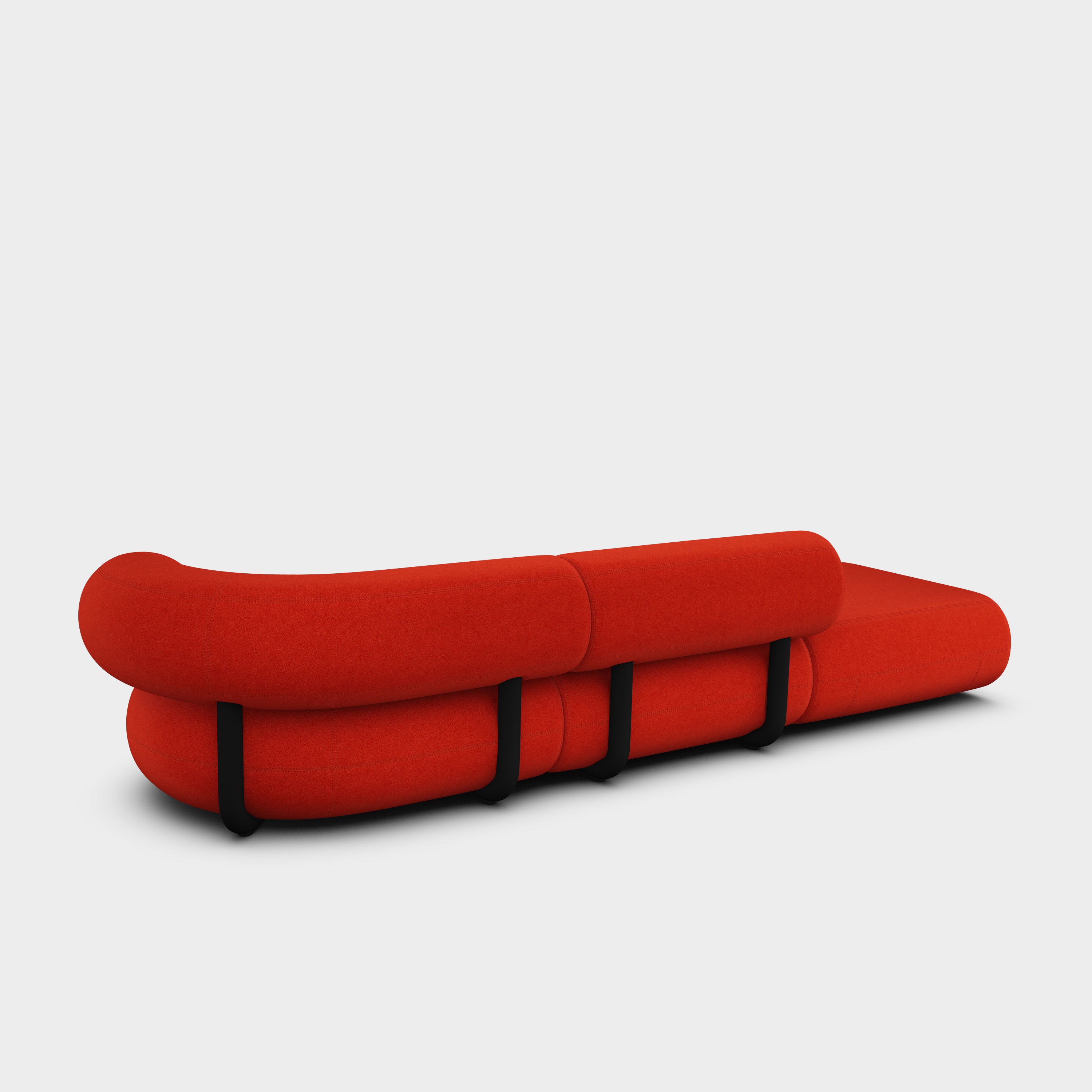 Fat 3-Seater Left Open Modular Sofa