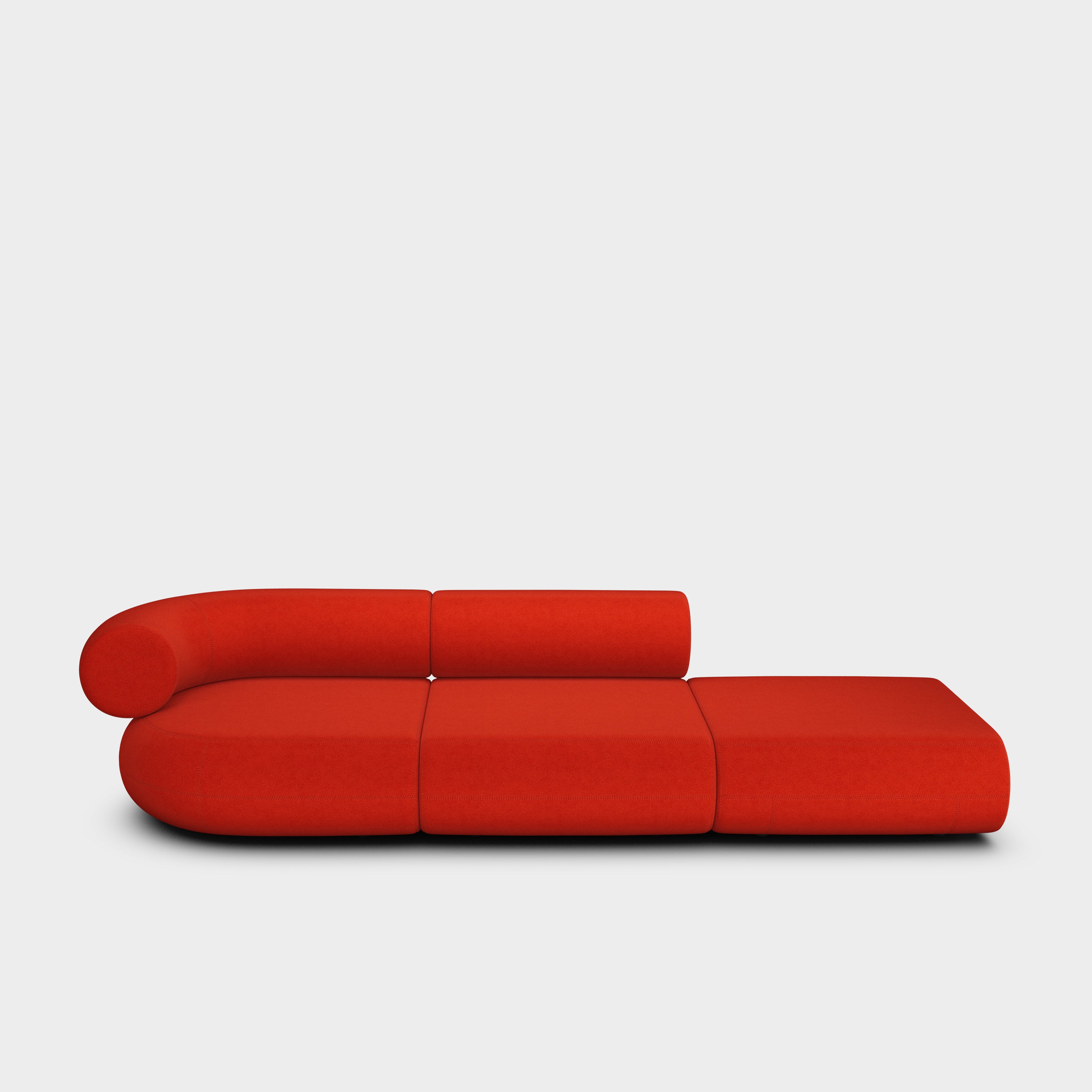 Fat 3-Seater Left Open Modular Sofa