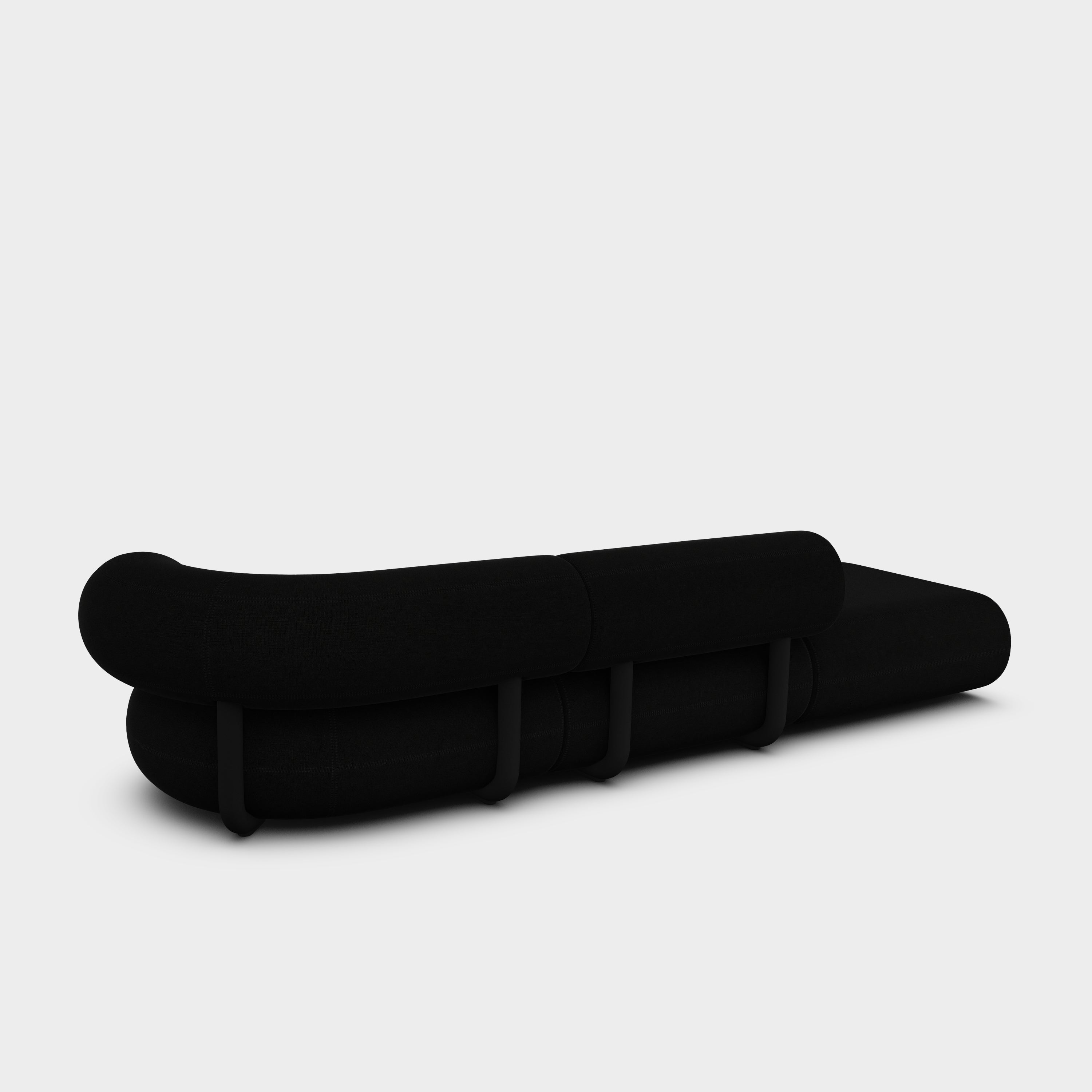 Fat 3-Seater Left Open Modular Sofa