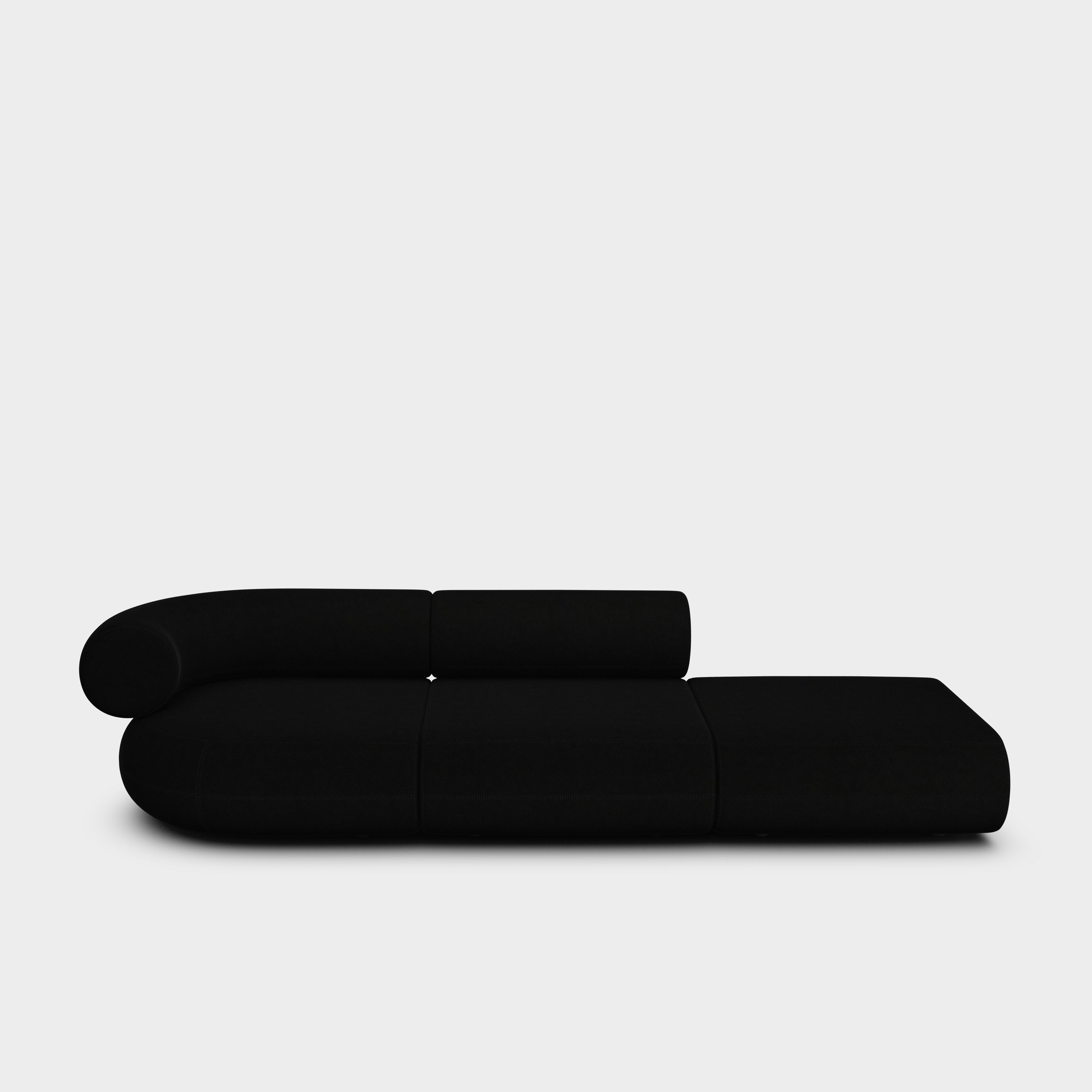 Fat 3-Seater Left Open Modular Sofa