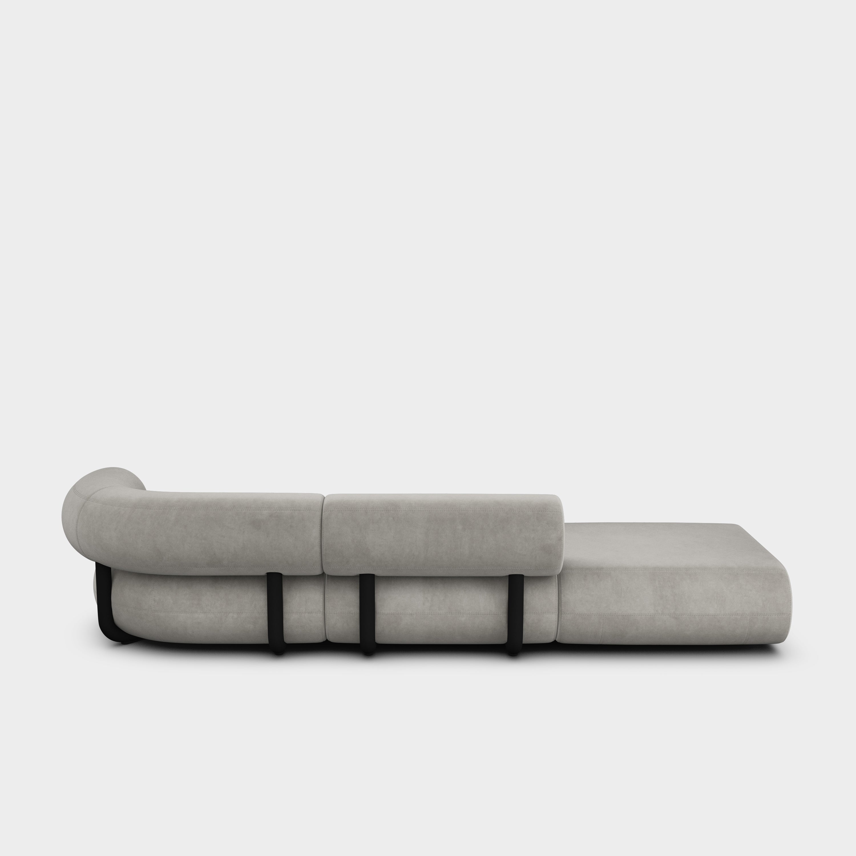 Fat 3-Seater Left Open Modular Sofa
