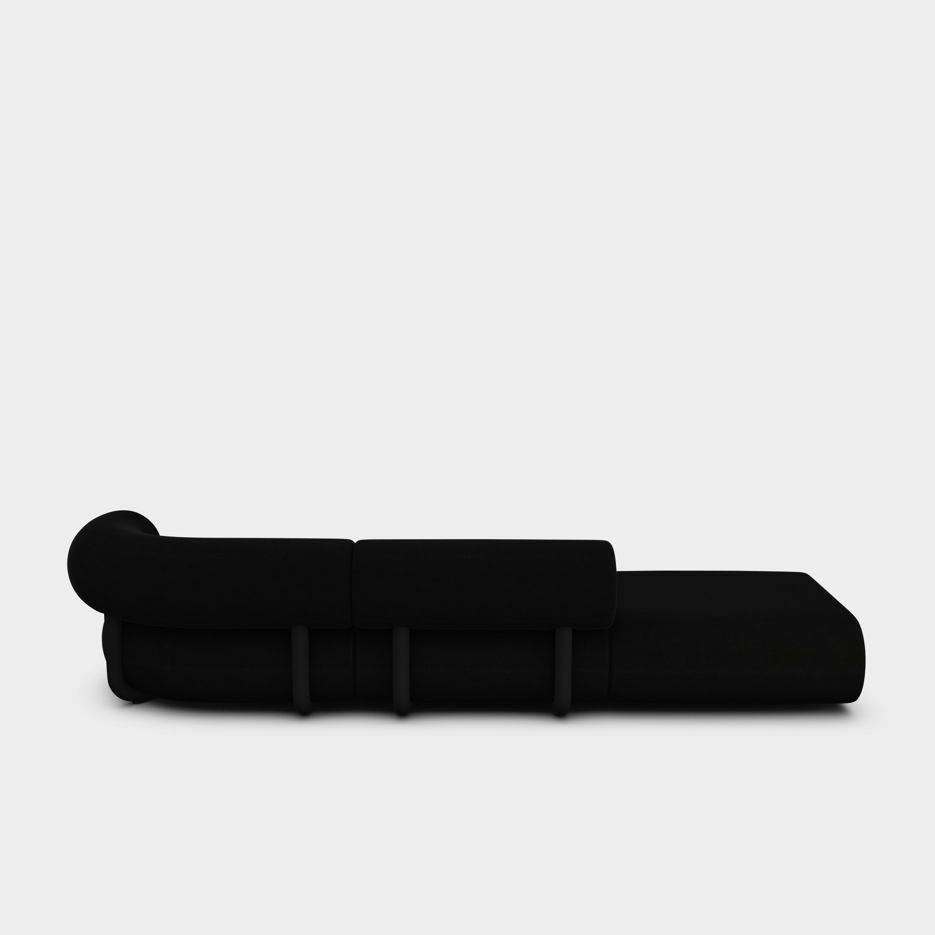 Fat 3-Seater Left Open Modular Sofa