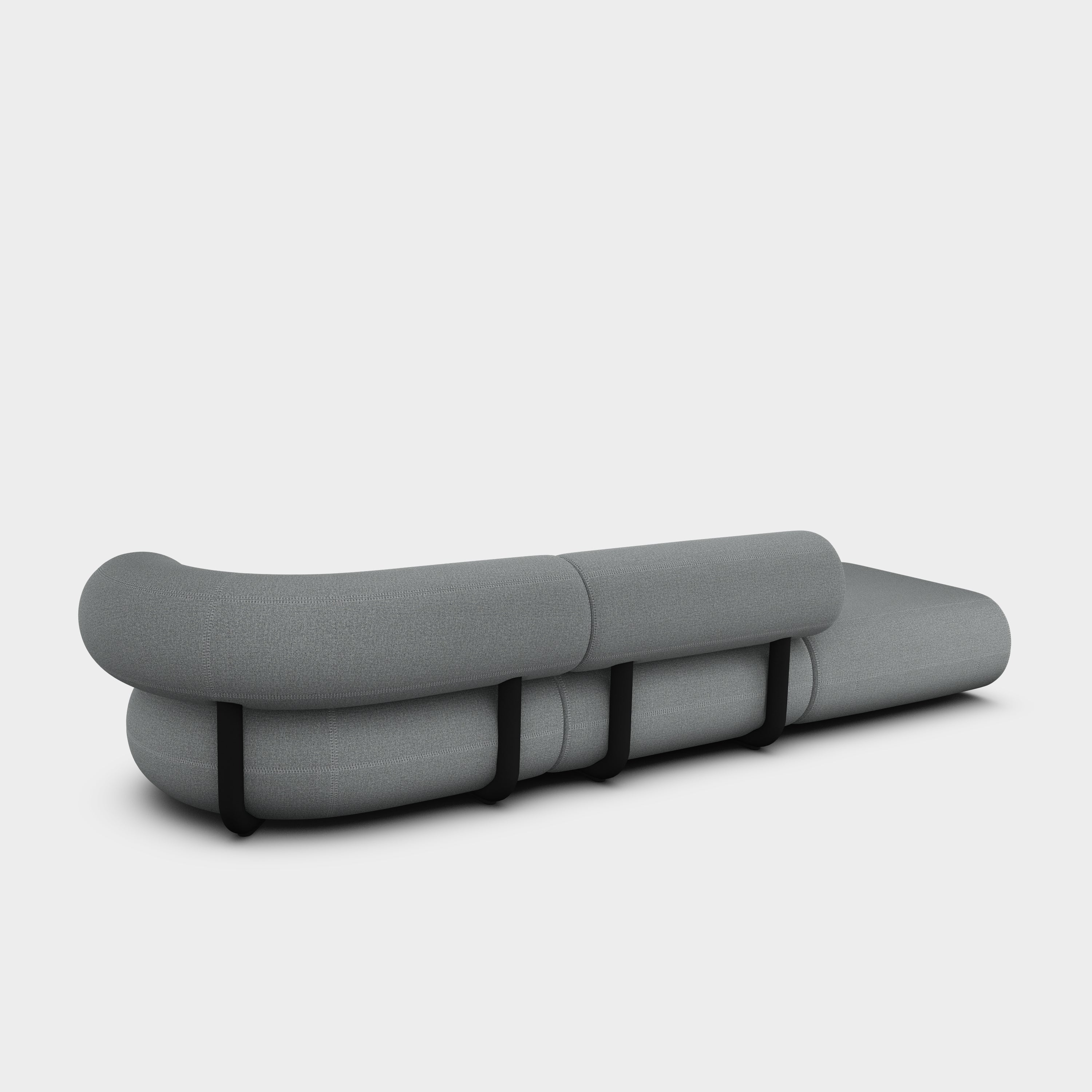 Fat 3-Seater Left Open Modular Sofa