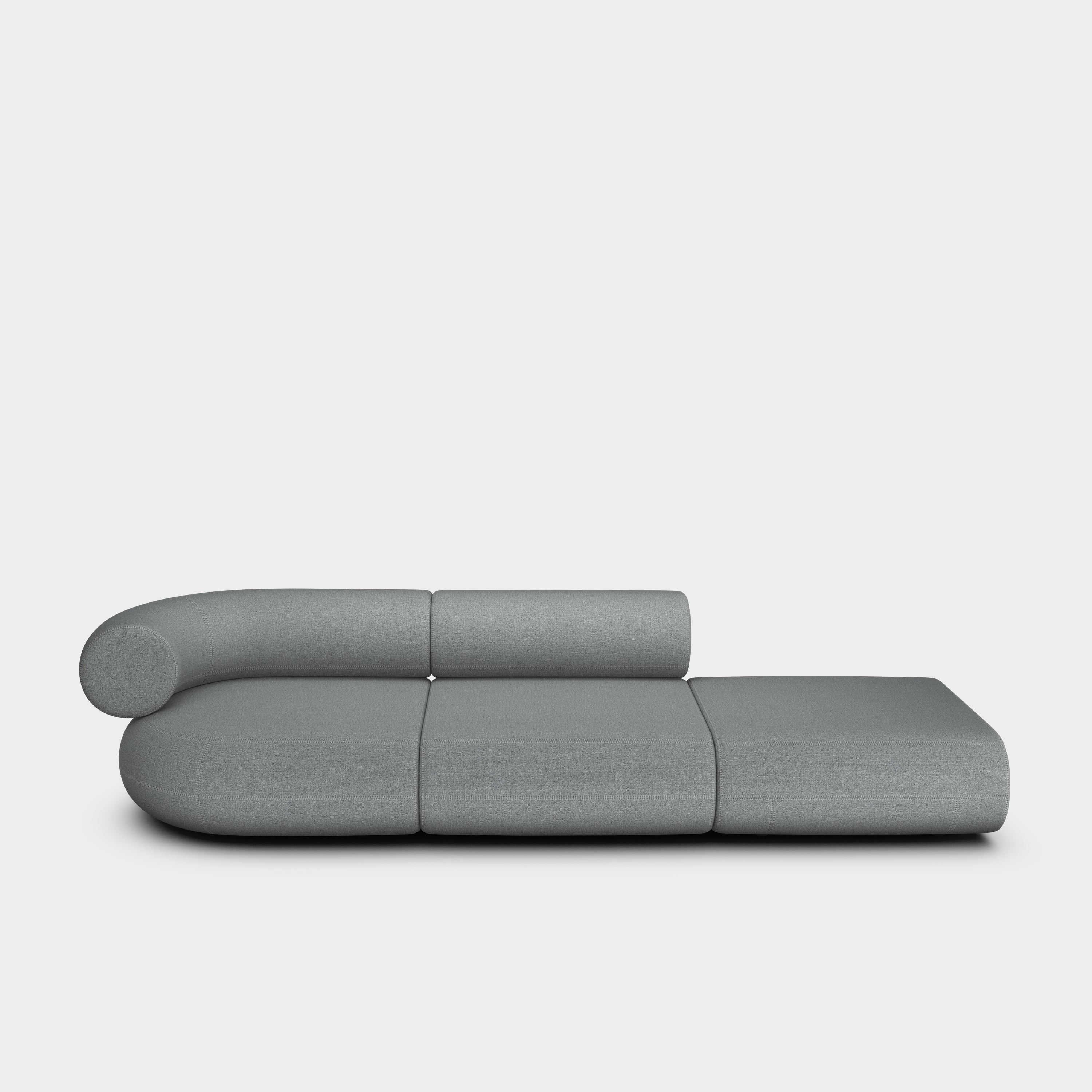 Fat 3-Seater Left Open Modular Sofa