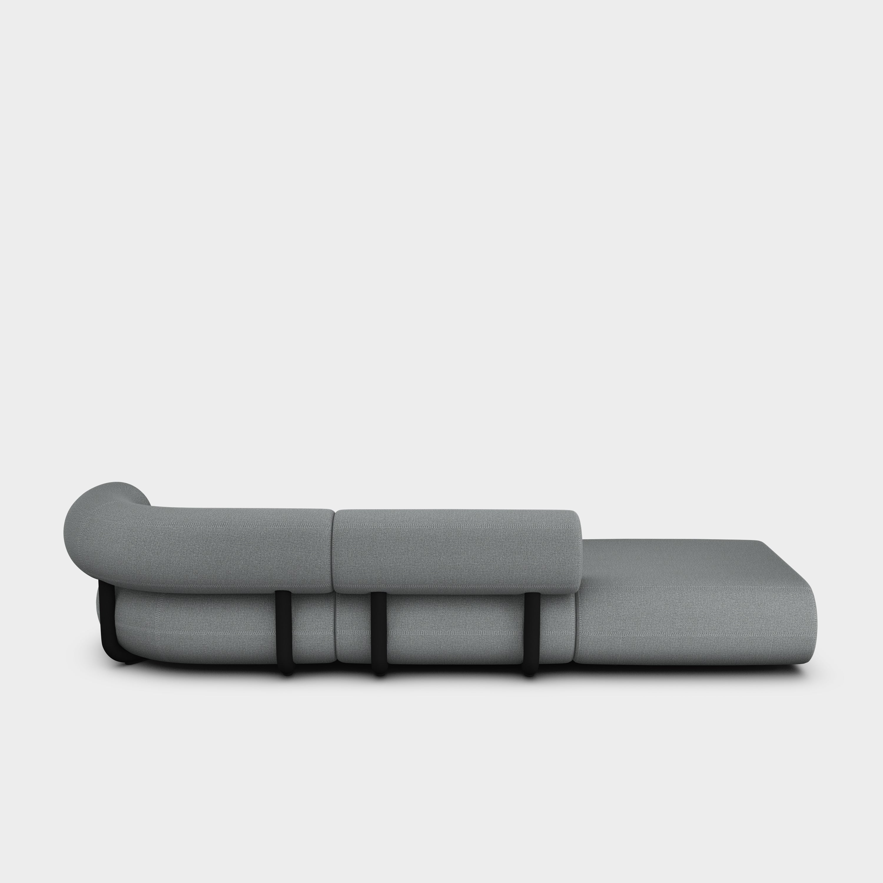 Fat 3-Seater Left Open Modular Sofa
