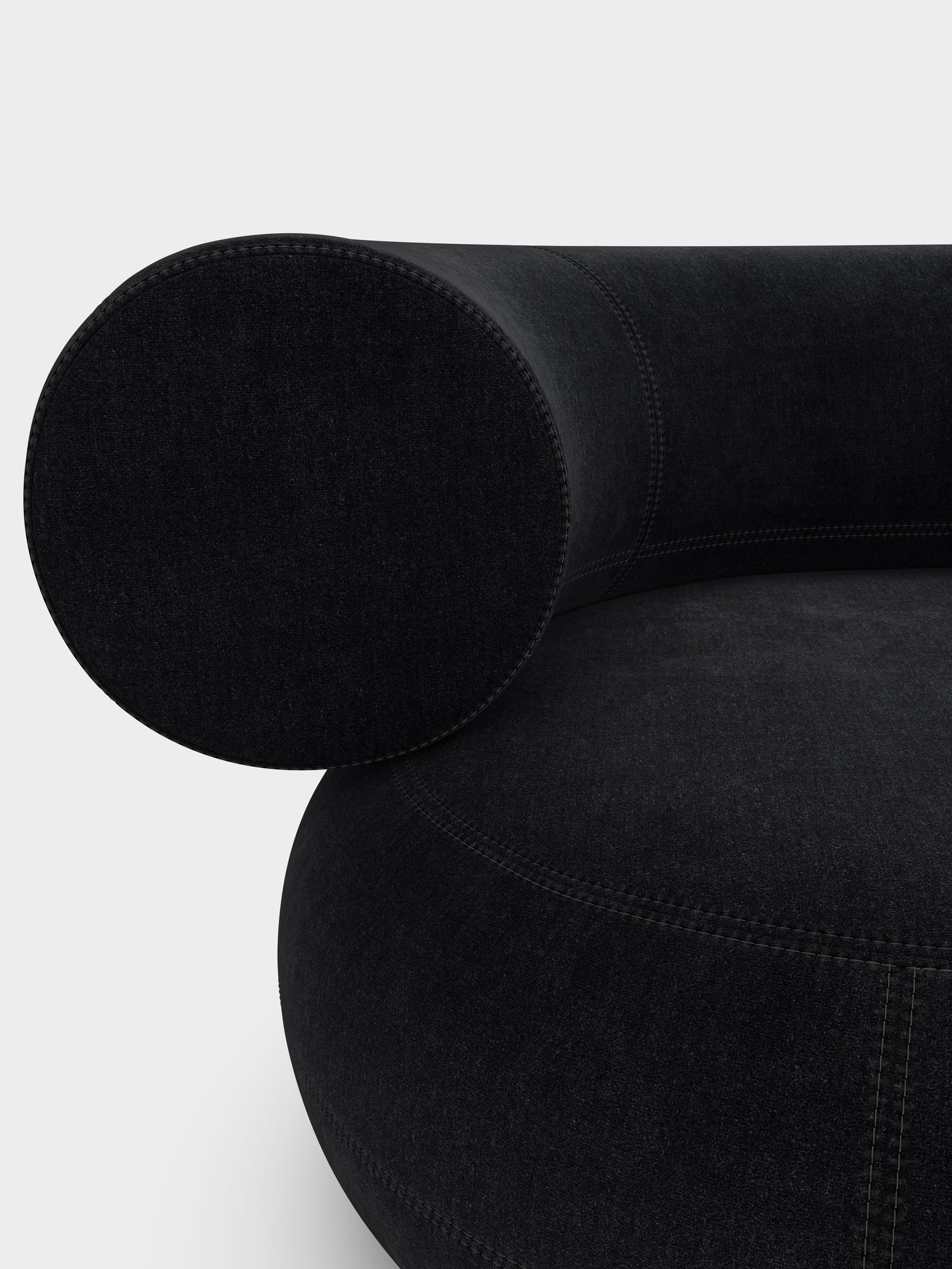 Fat 3-Seater Left Open Modular Sofa