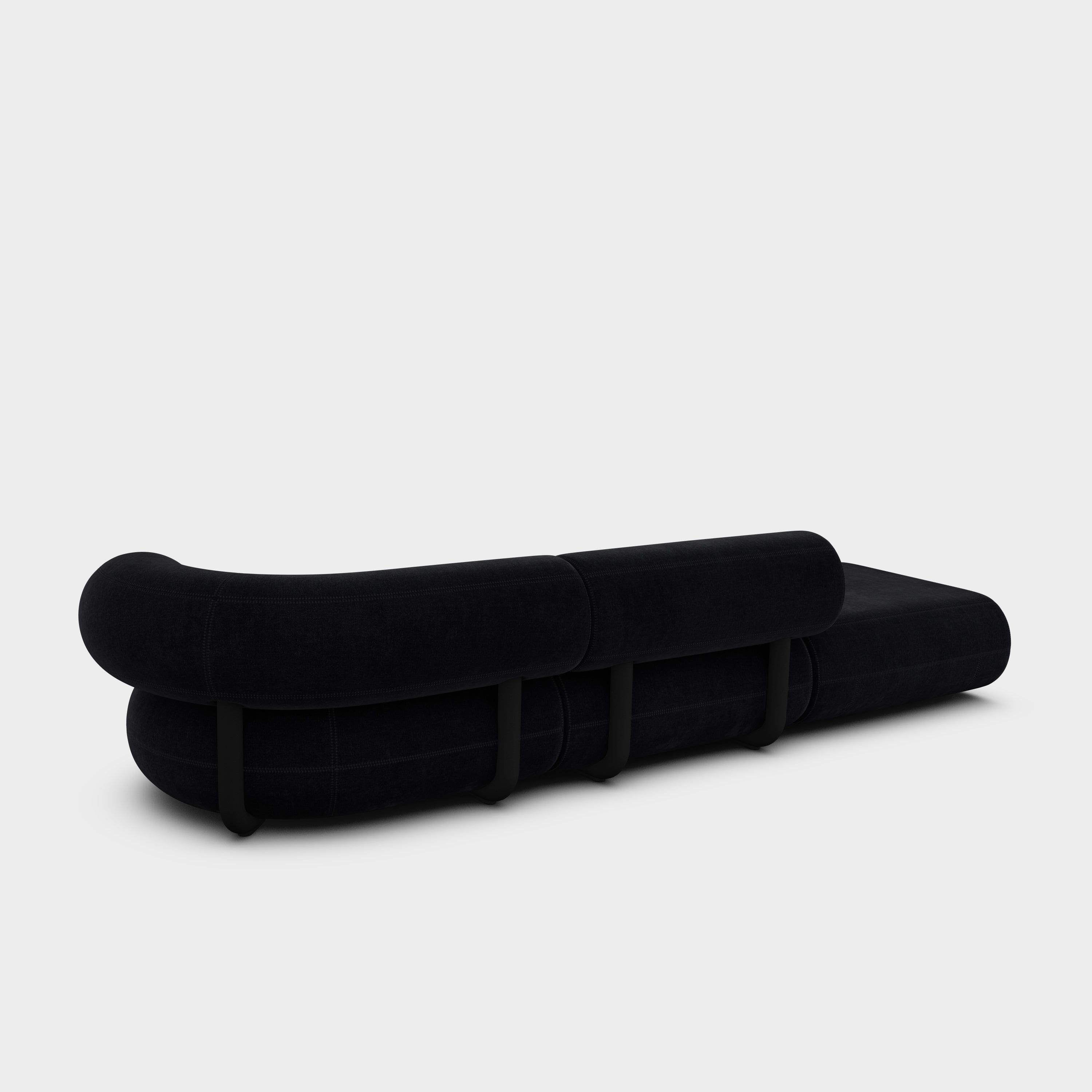 Fat 3-Seater Left Open Modular Sofa