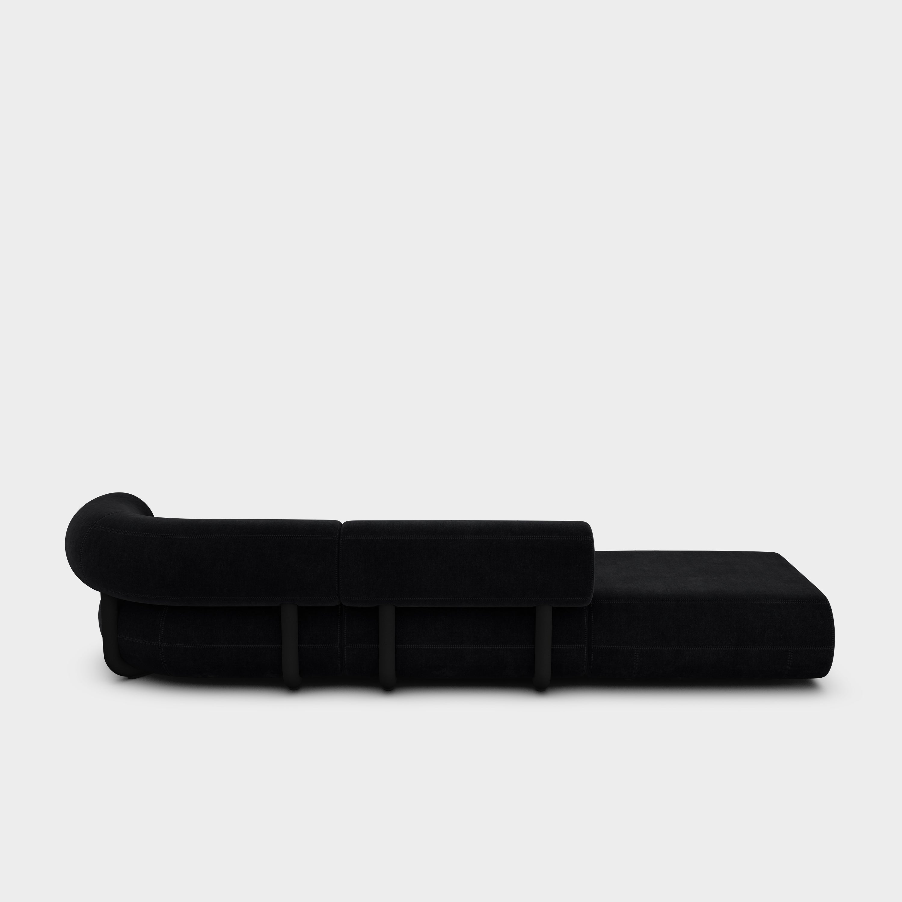 Fat 3-Seater Left Open Modular Sofa