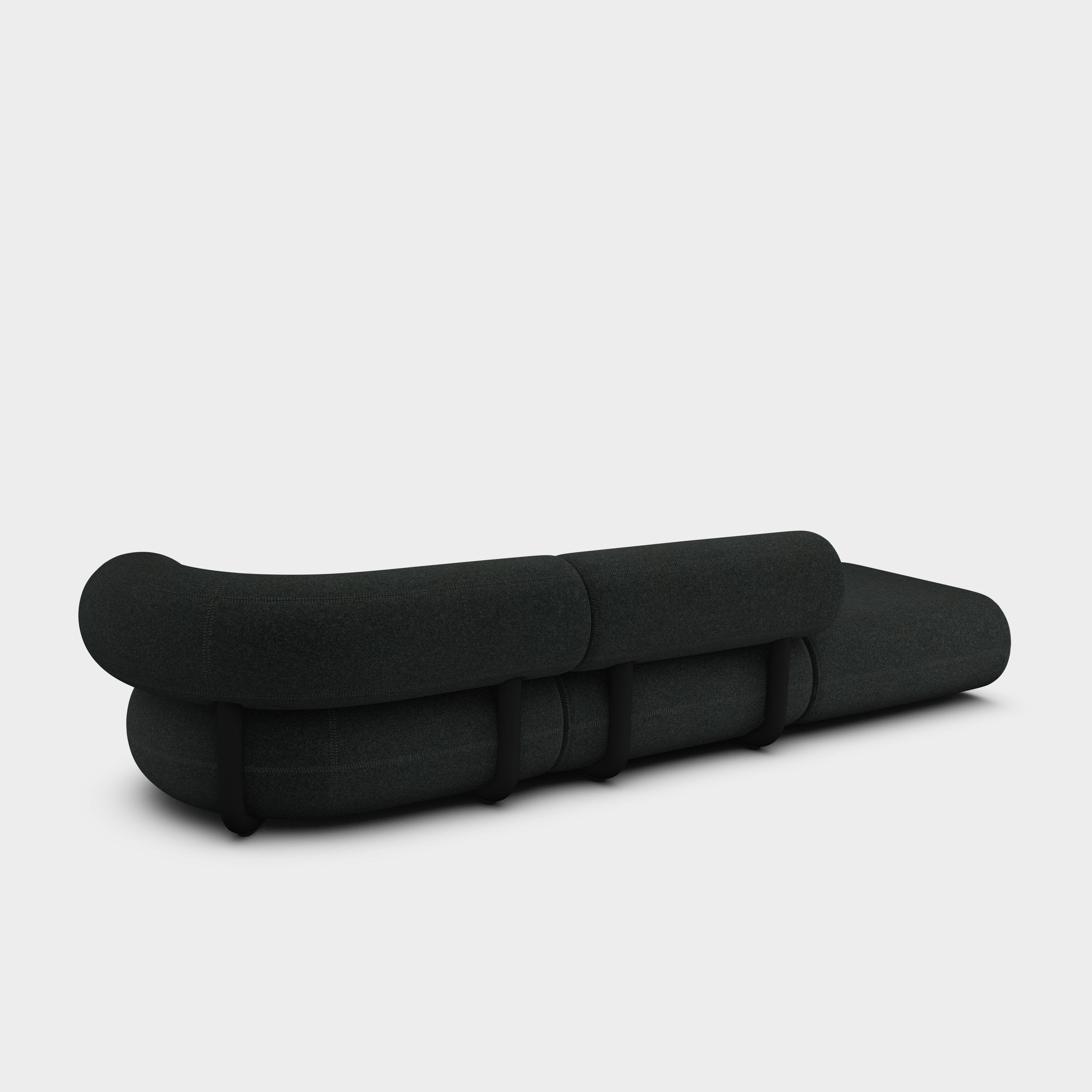 Fat 3-Seater Left Open Modular Sofa