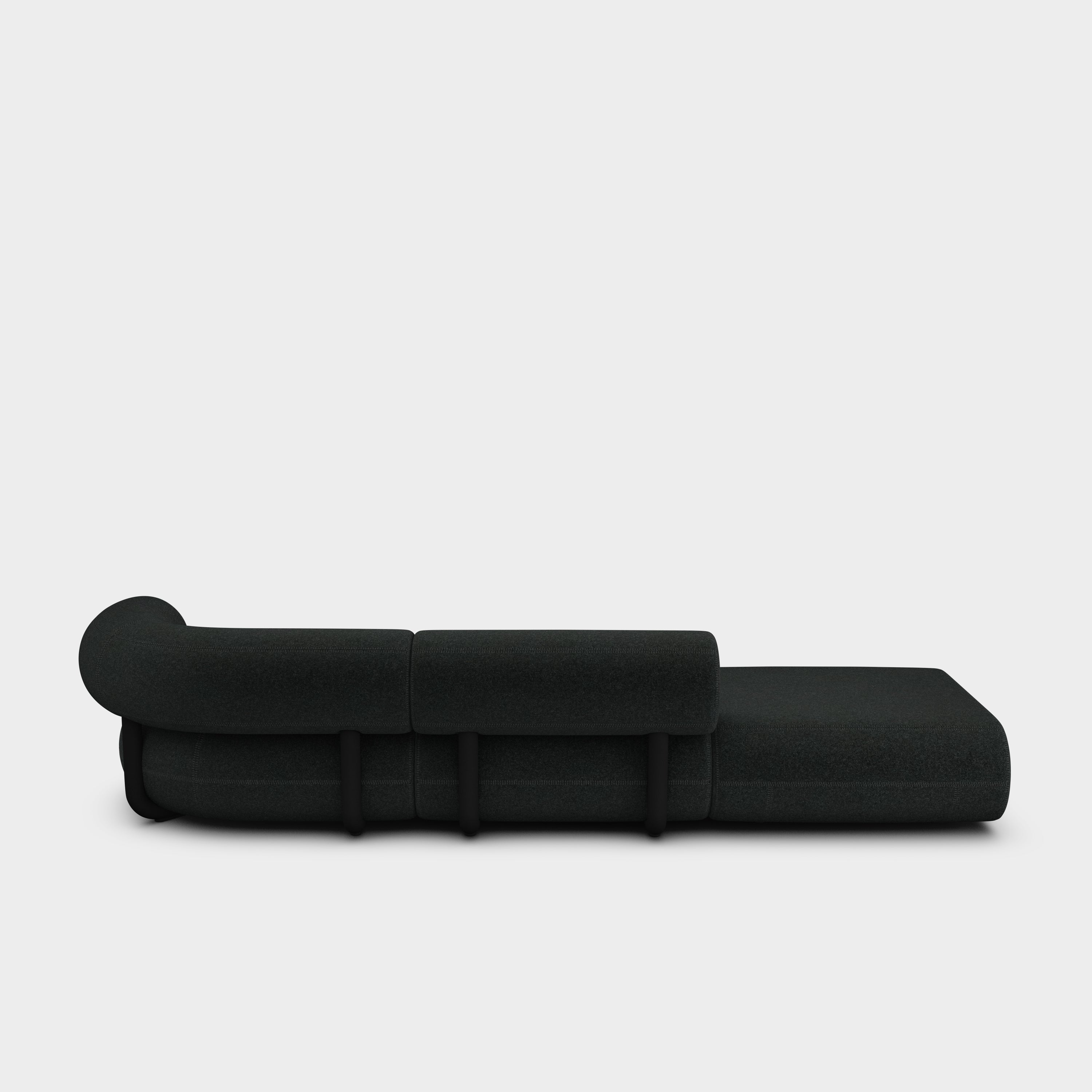 Fat 3-Seater Left Open Modular Sofa
