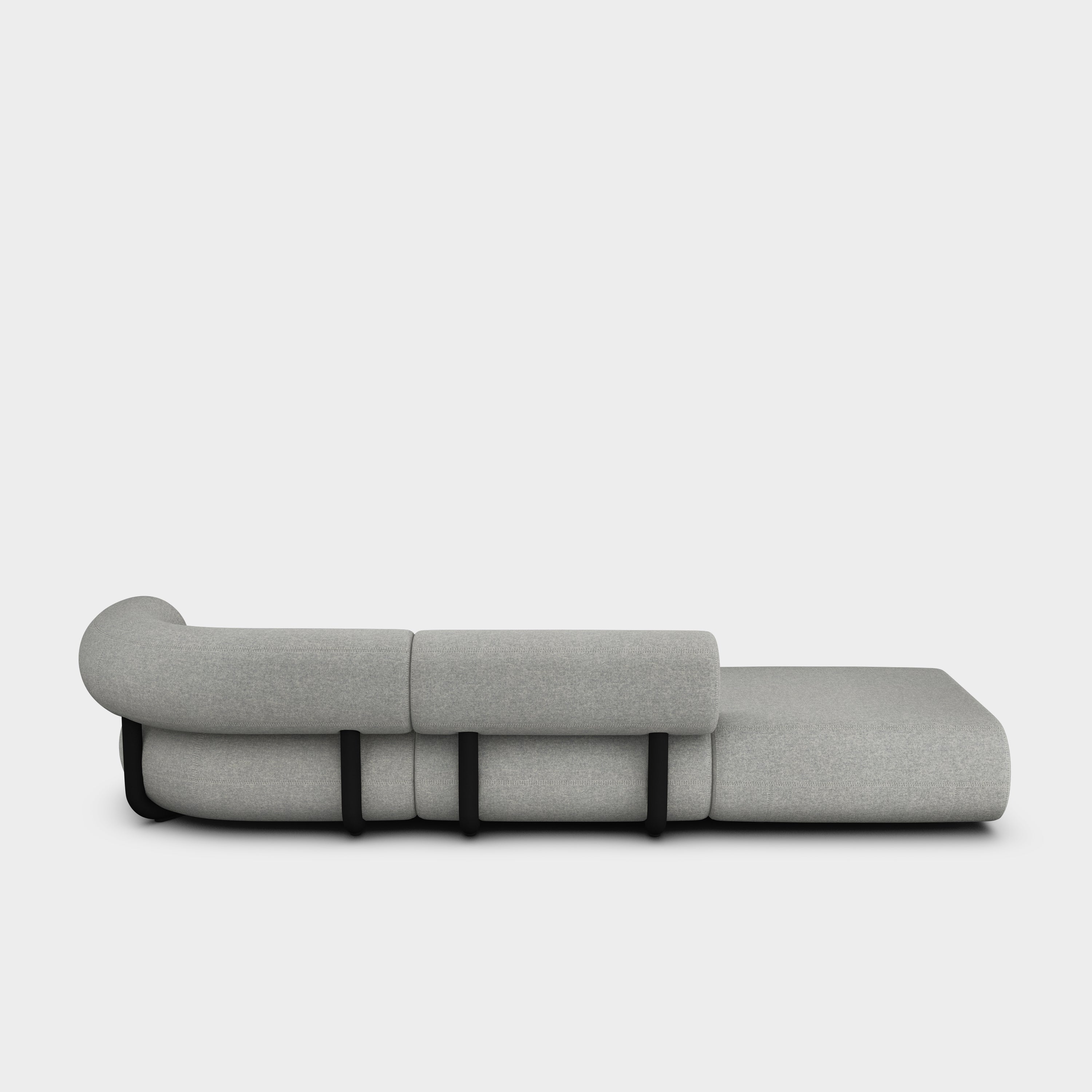 Fat 3-Seater Left Open Modular Sofa