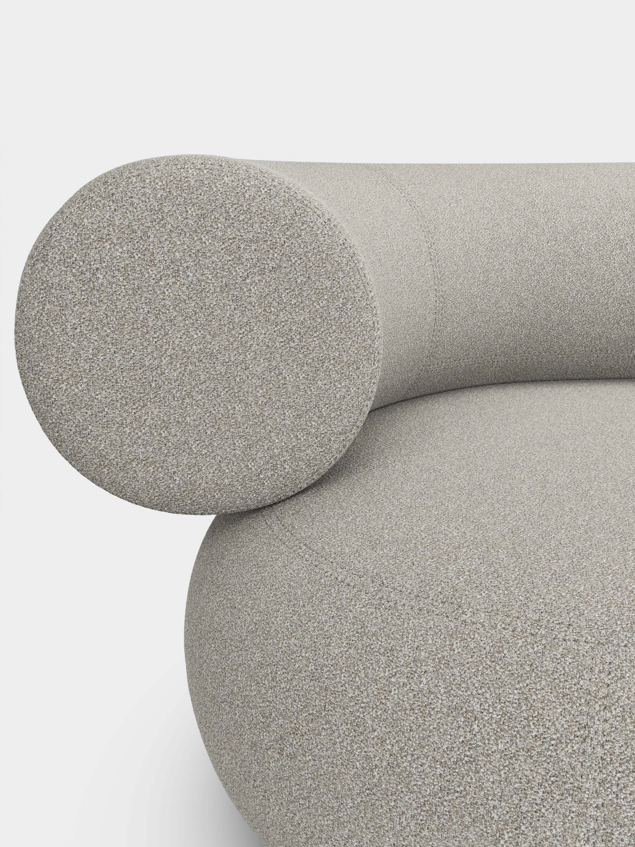 Fat 3-Seater Left Open Modular Sofa