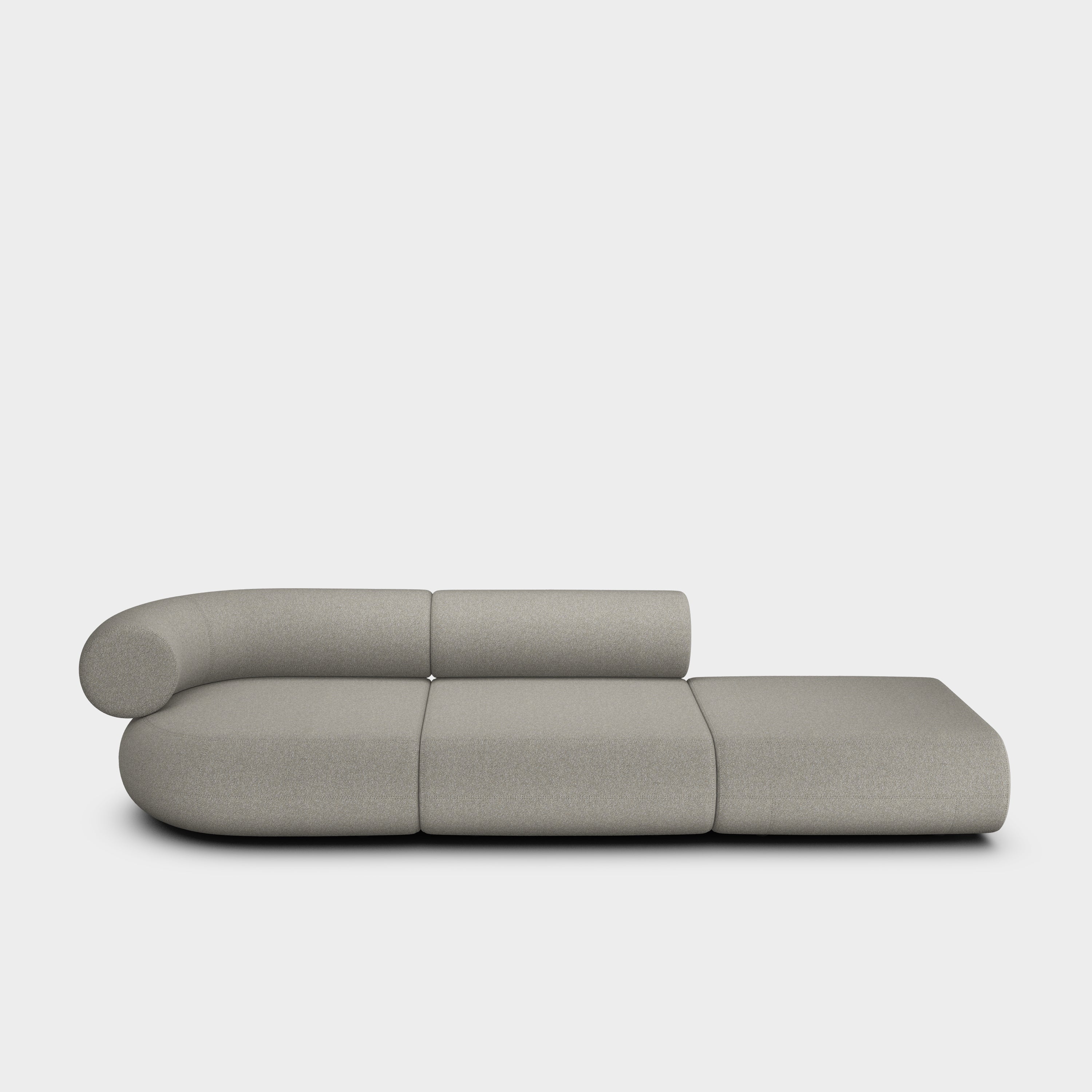 Fat 3-Seater Left Open Modular Sofa