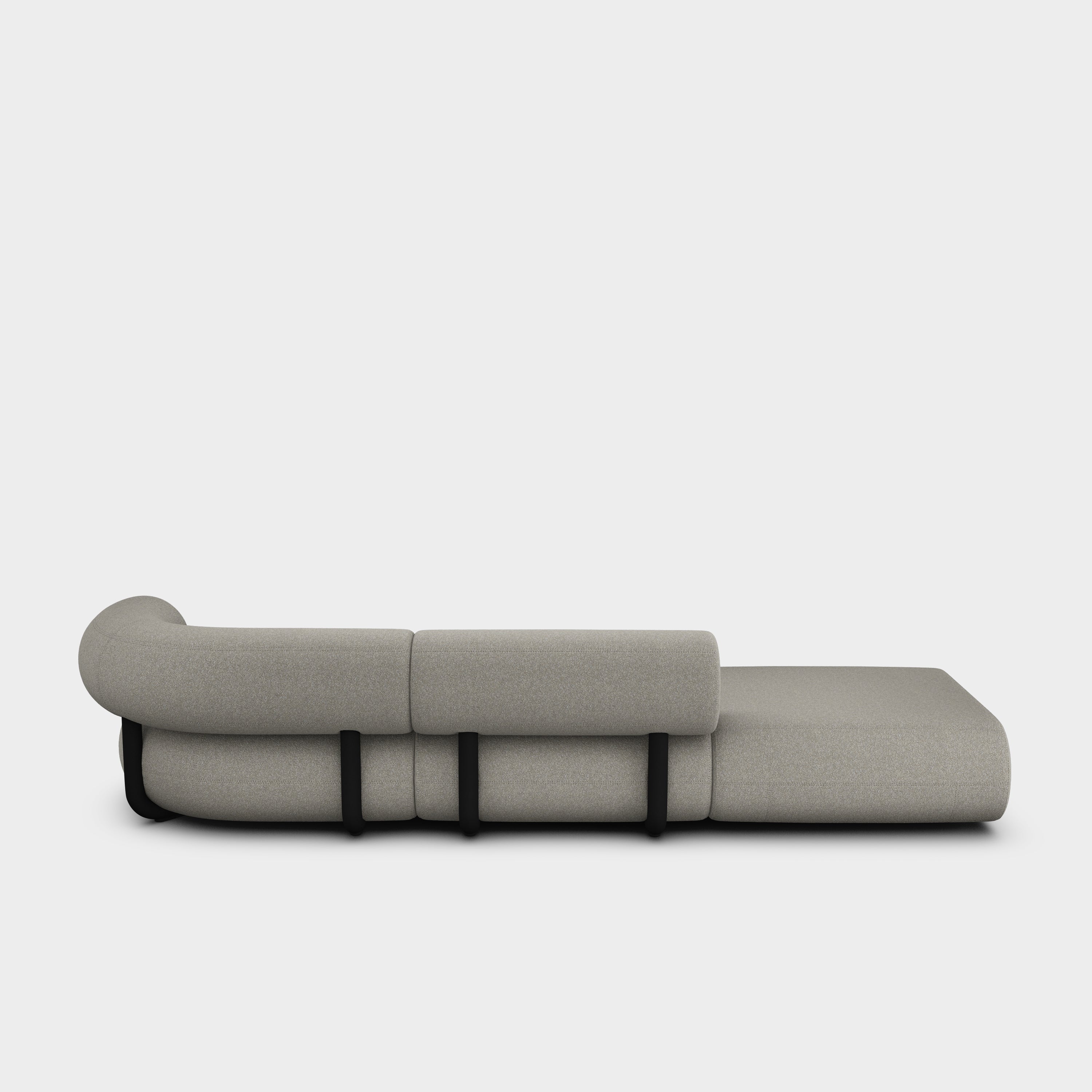 Fat 3-Seater Left Open Modular Sofa