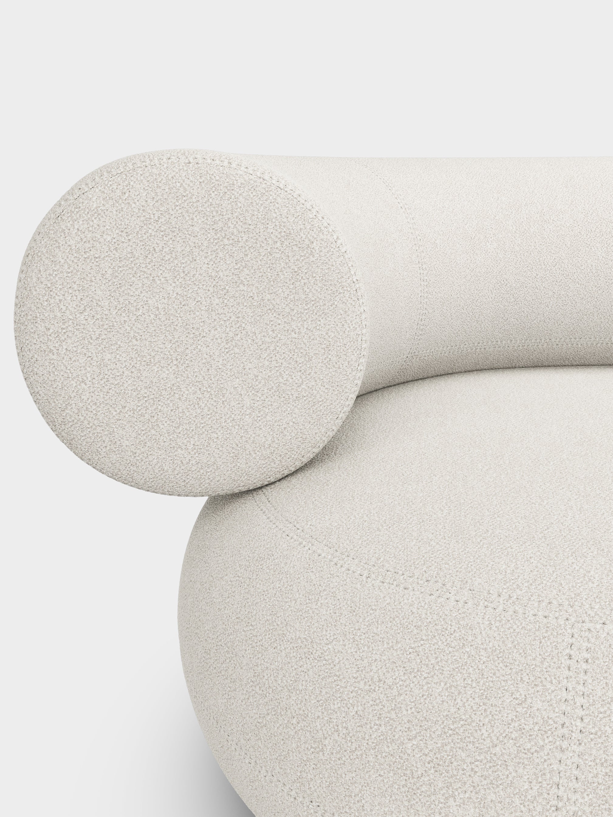 Fat 3-Seater Left Open Modular Sofa