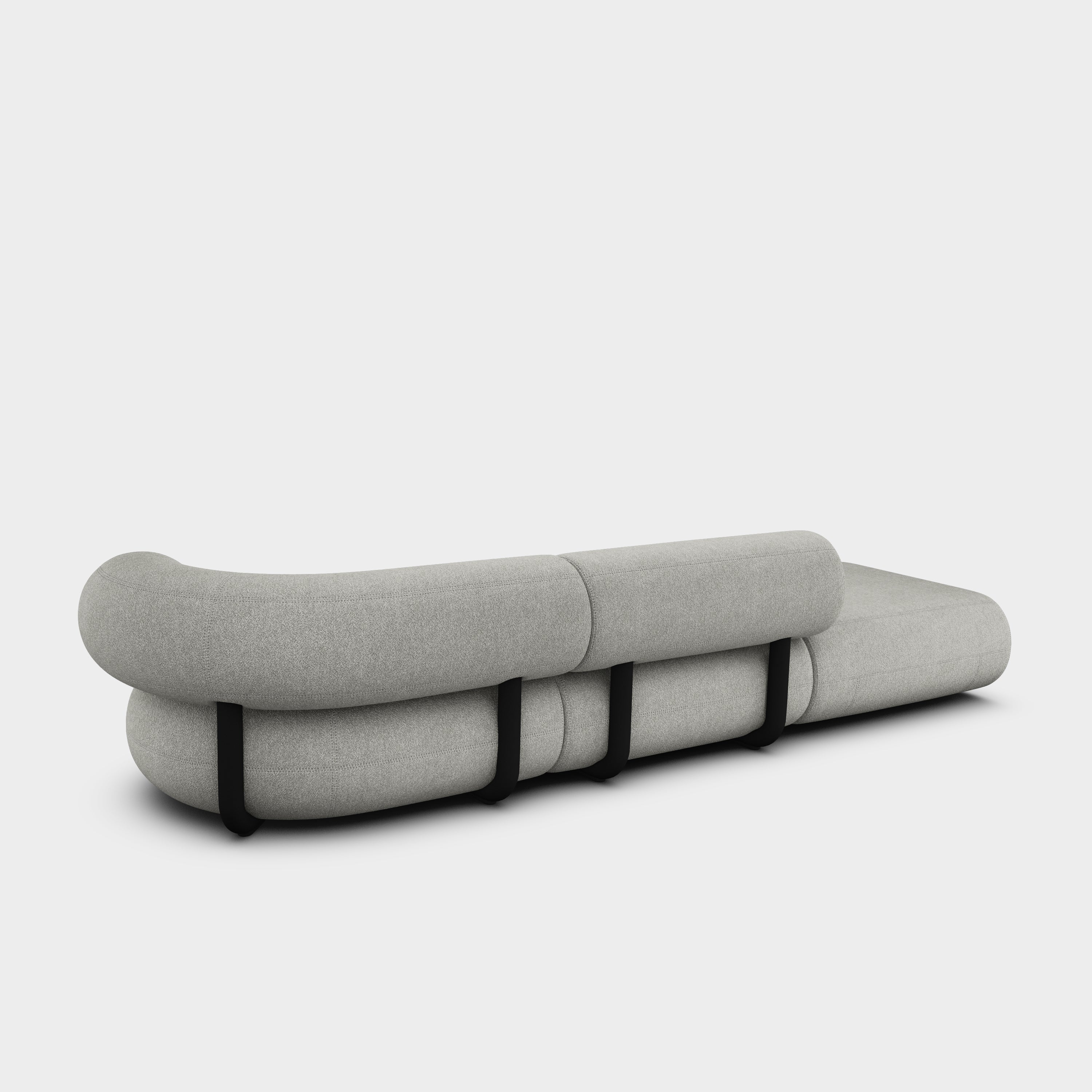 Fat 3-Seater Left Open Modular Sofa