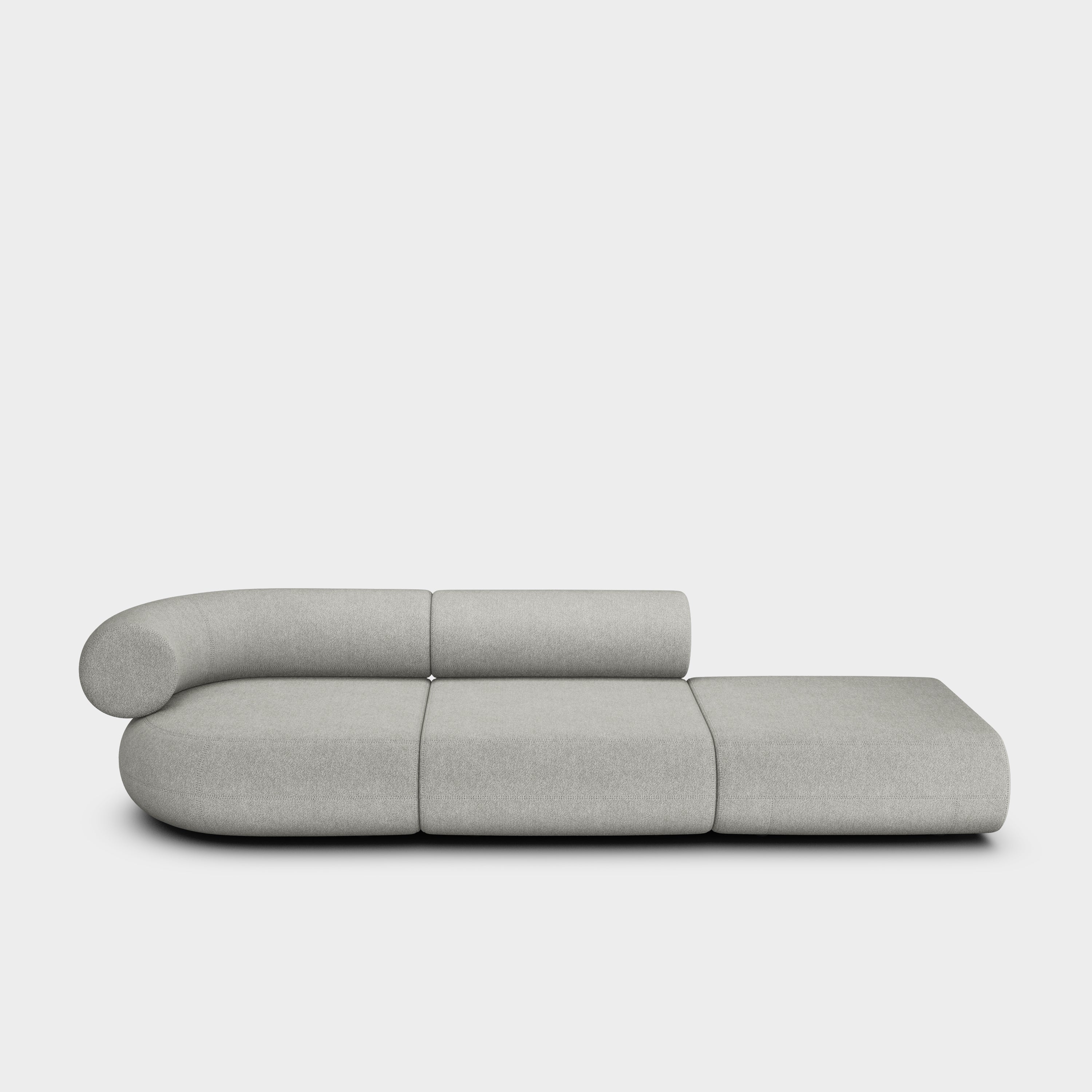 Fat 3-Seater Left Open Modular Sofa