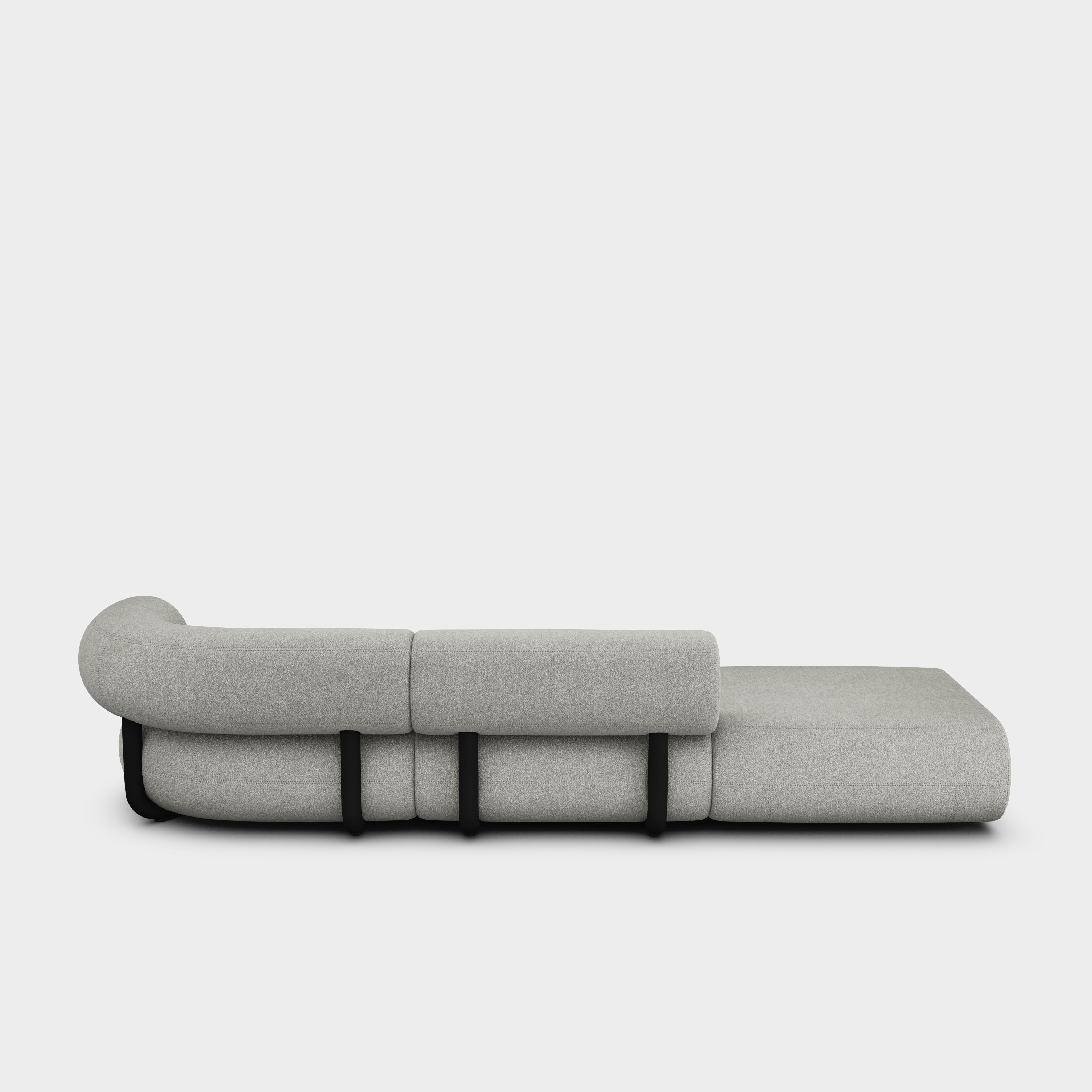 Fat 3-Seater Left Open Modular Sofa