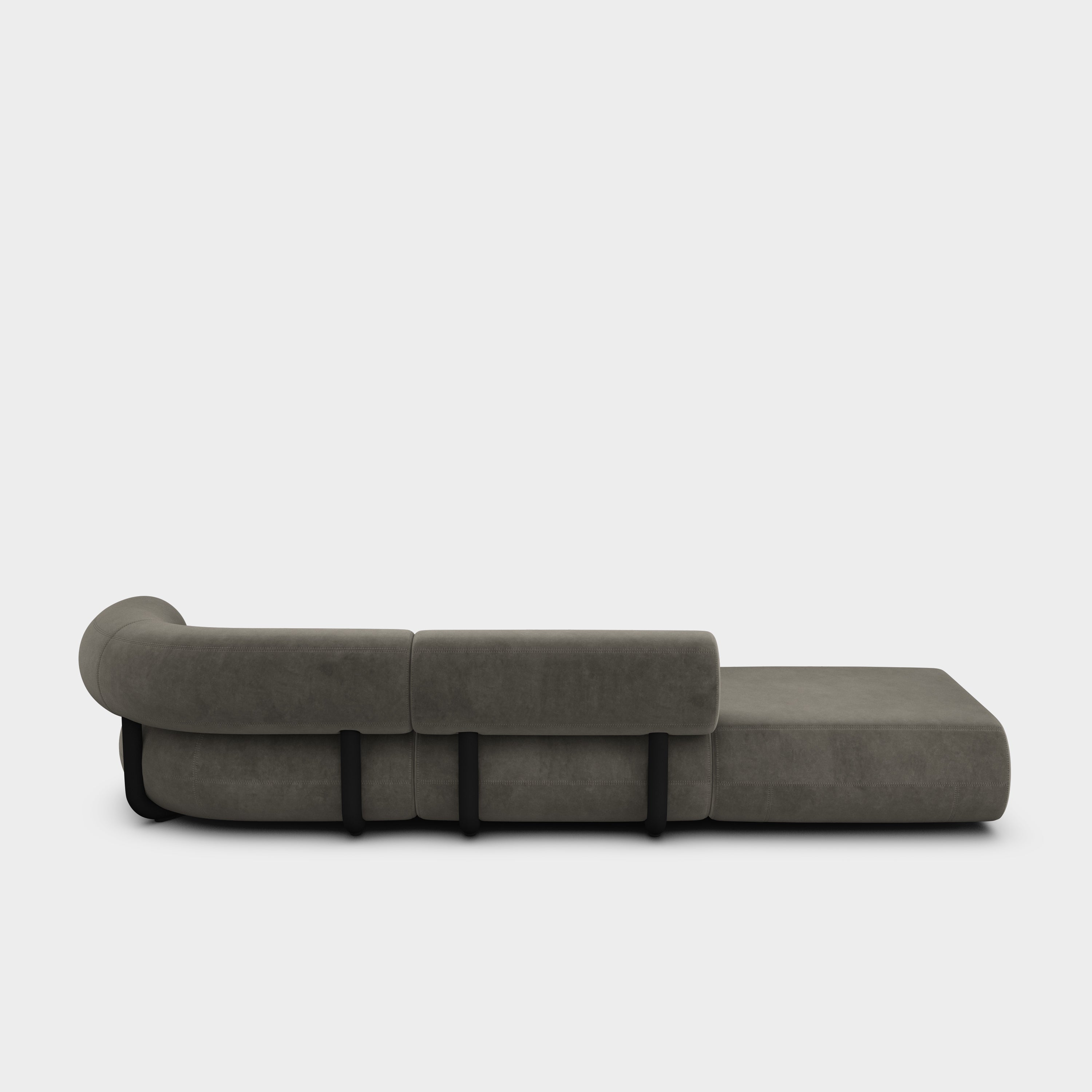 Fat 3-Seater Left Open Modular Sofa