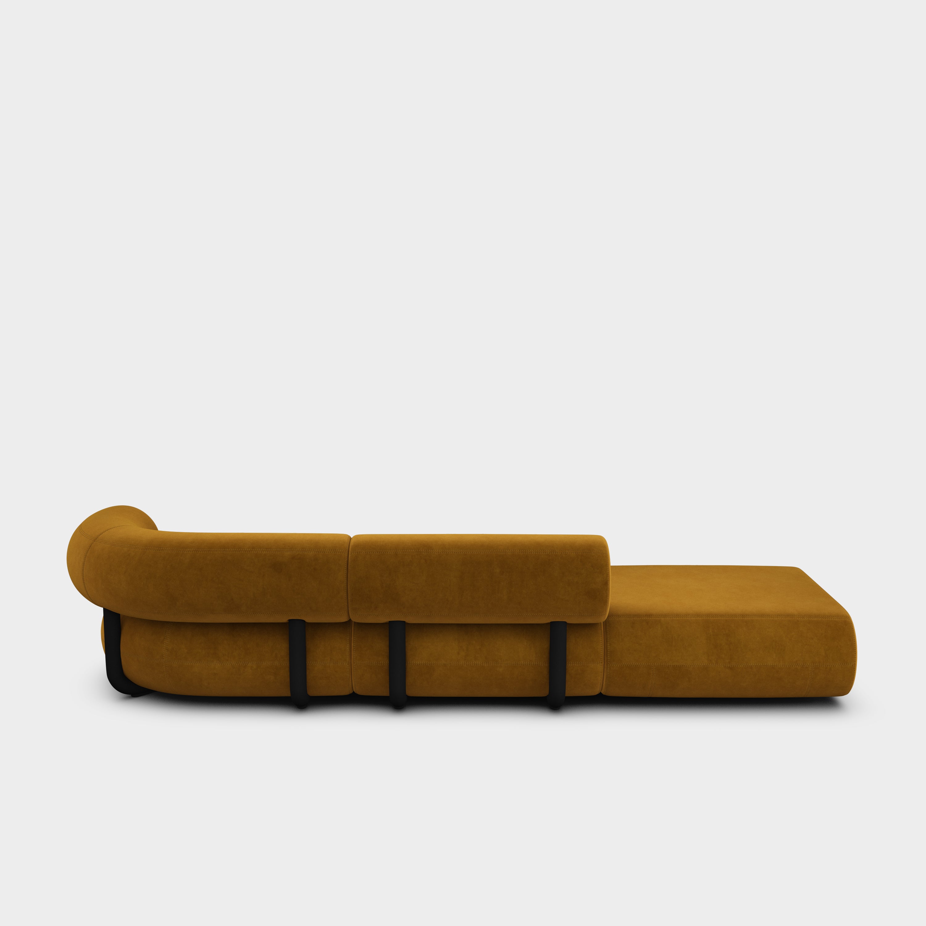 Fat 3-Seater Left Open Modular Sofa