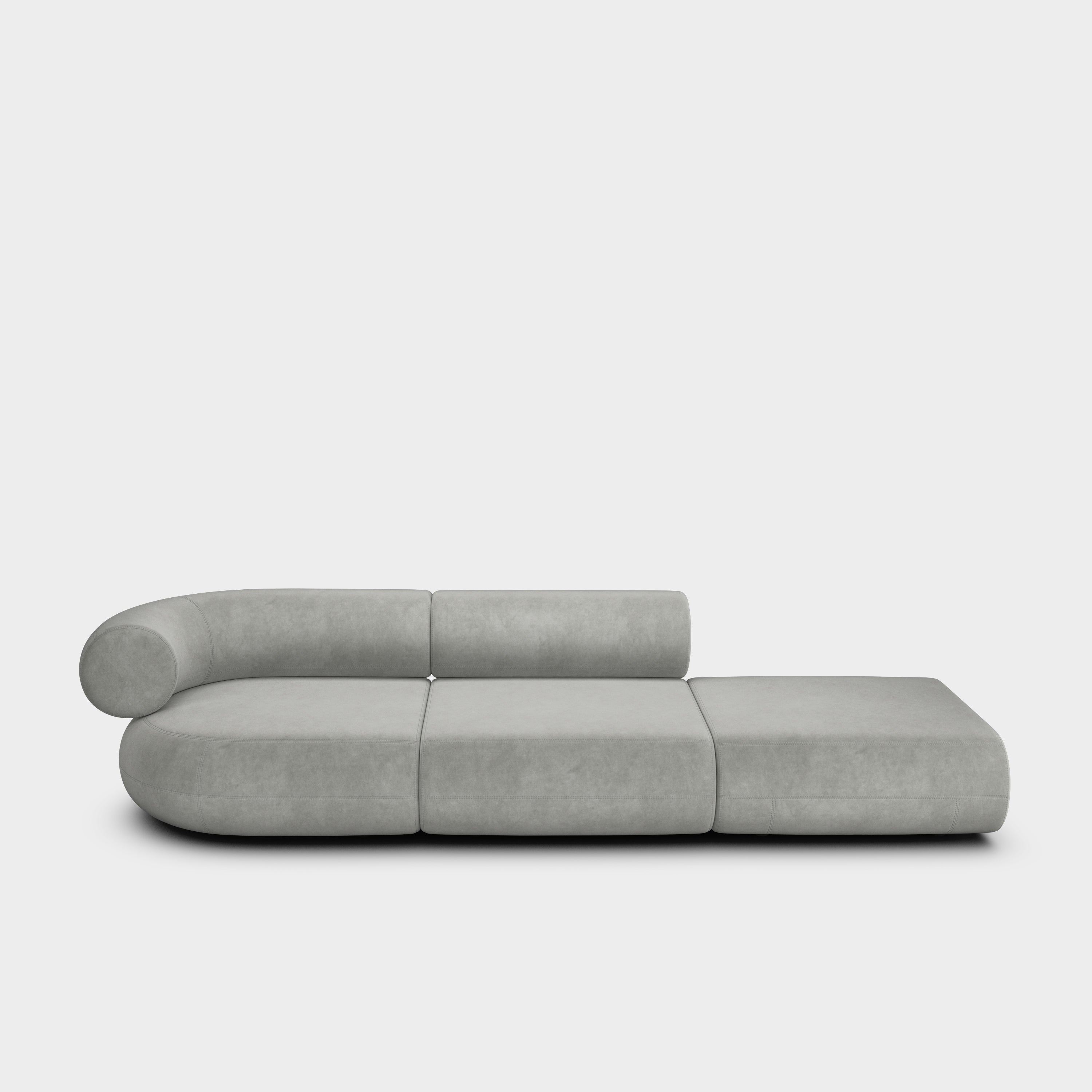 Fat 3-Seater Left Open Modular Sofa