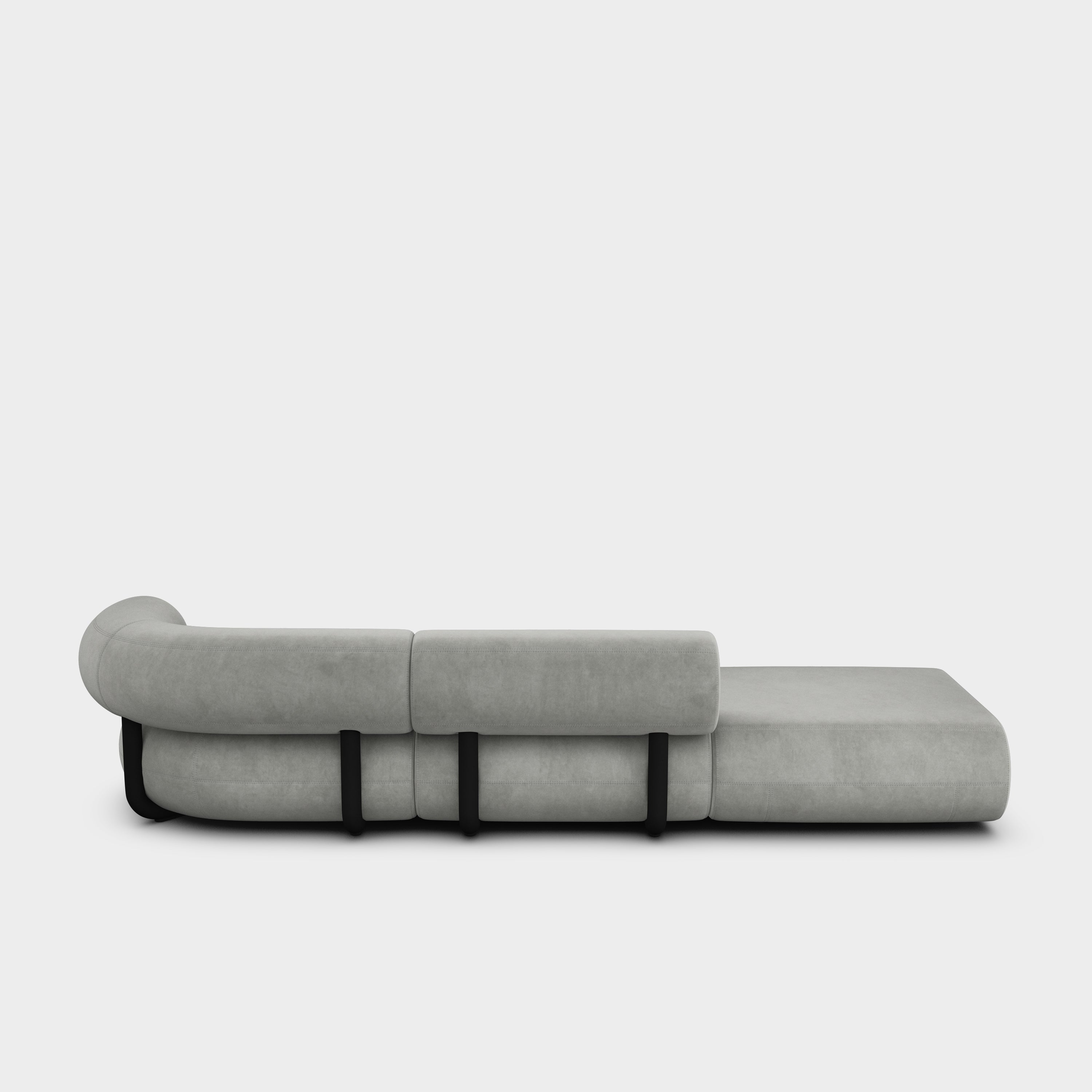 Fat 3-Seater Left Open Modular Sofa